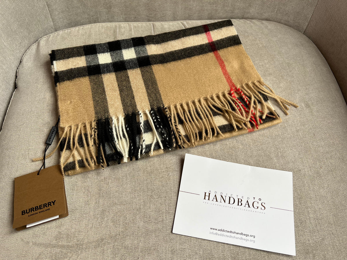 Fake burberry hotsell check scarf