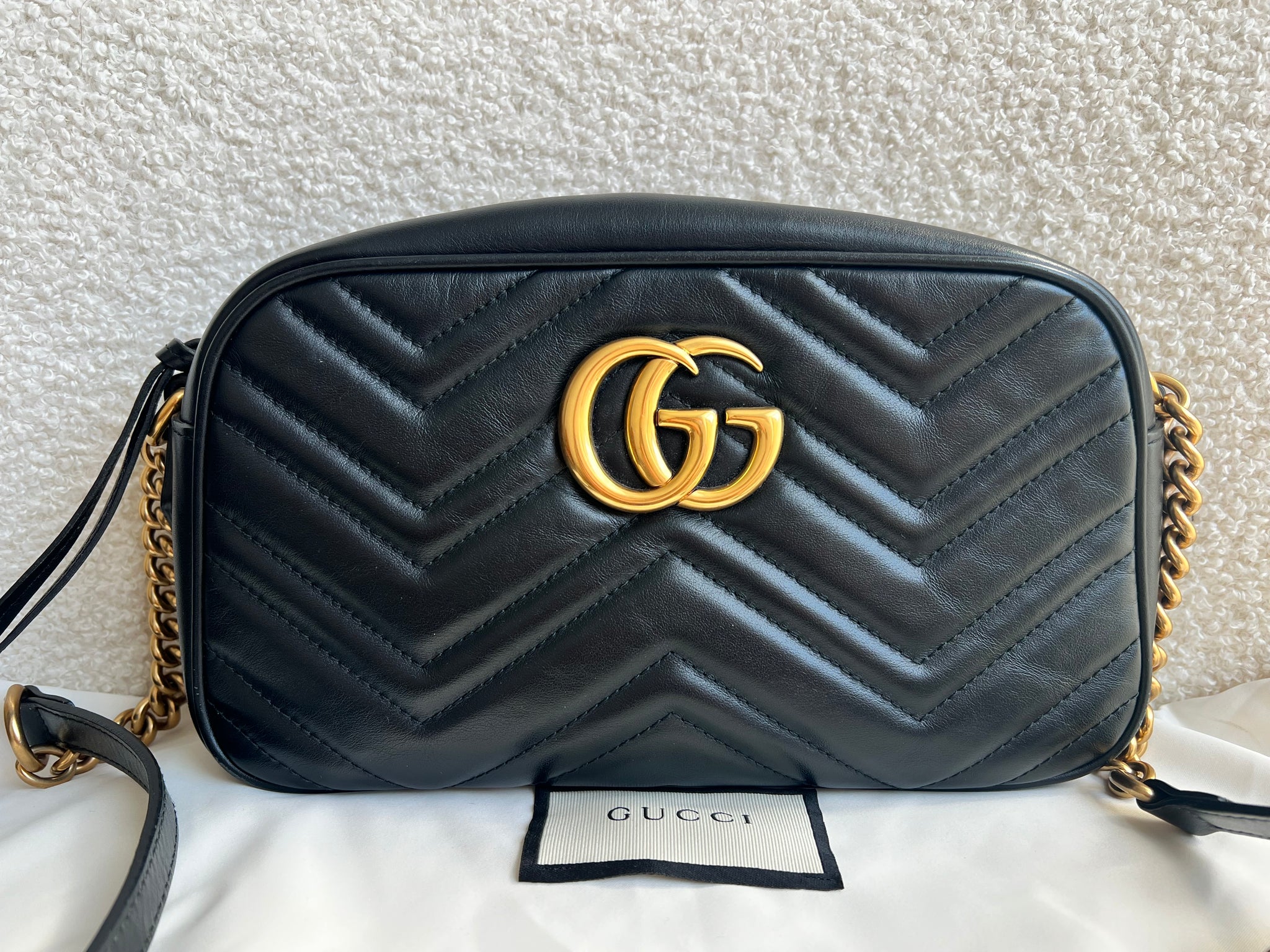 Gucci GG Black Marmont Small Shoulder Bag (RRP £1440) – Addicted
