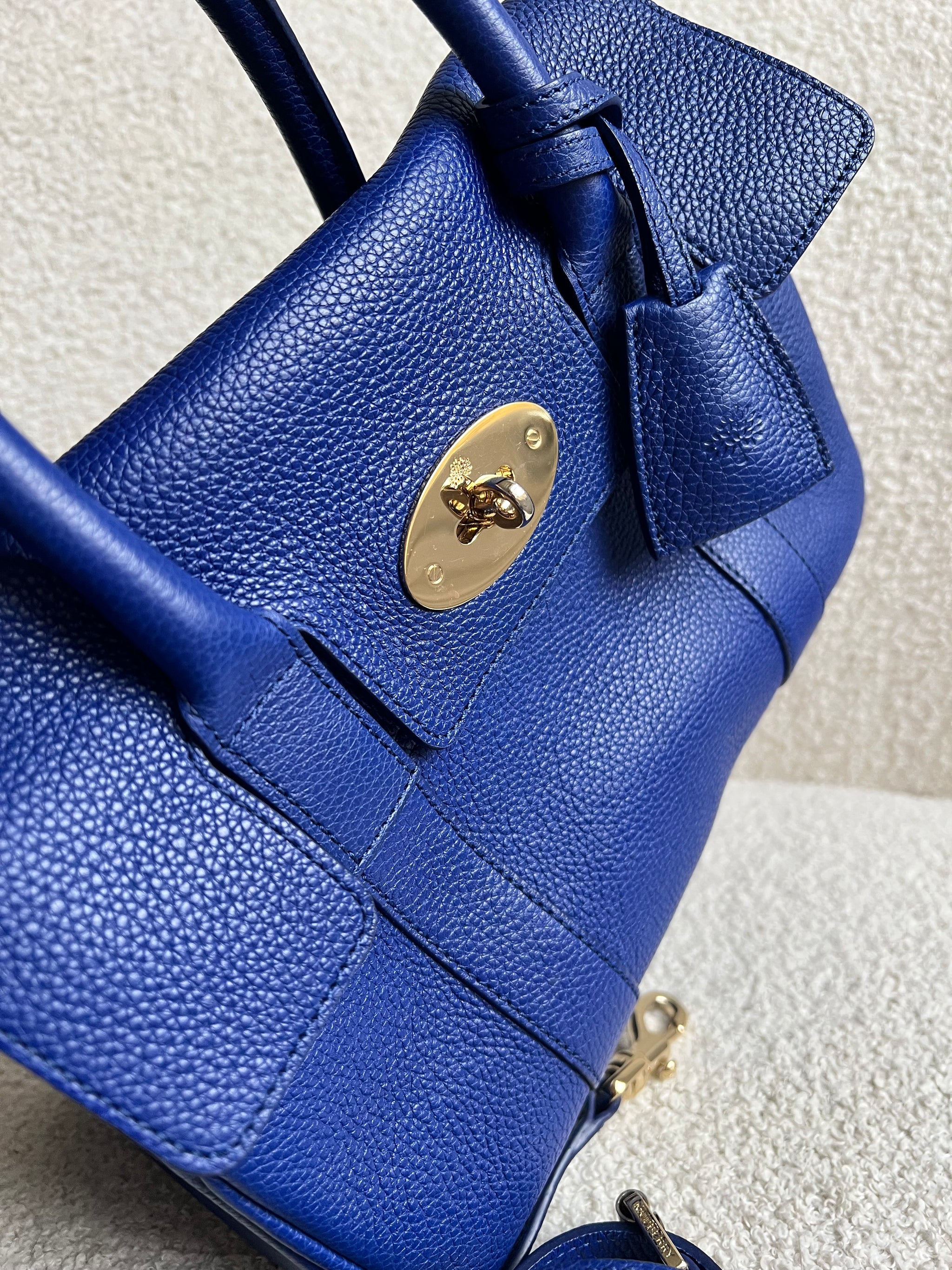 Mulberry Neon Blue Bayswater Satchel (RRP £995) – Addicted to Handbags