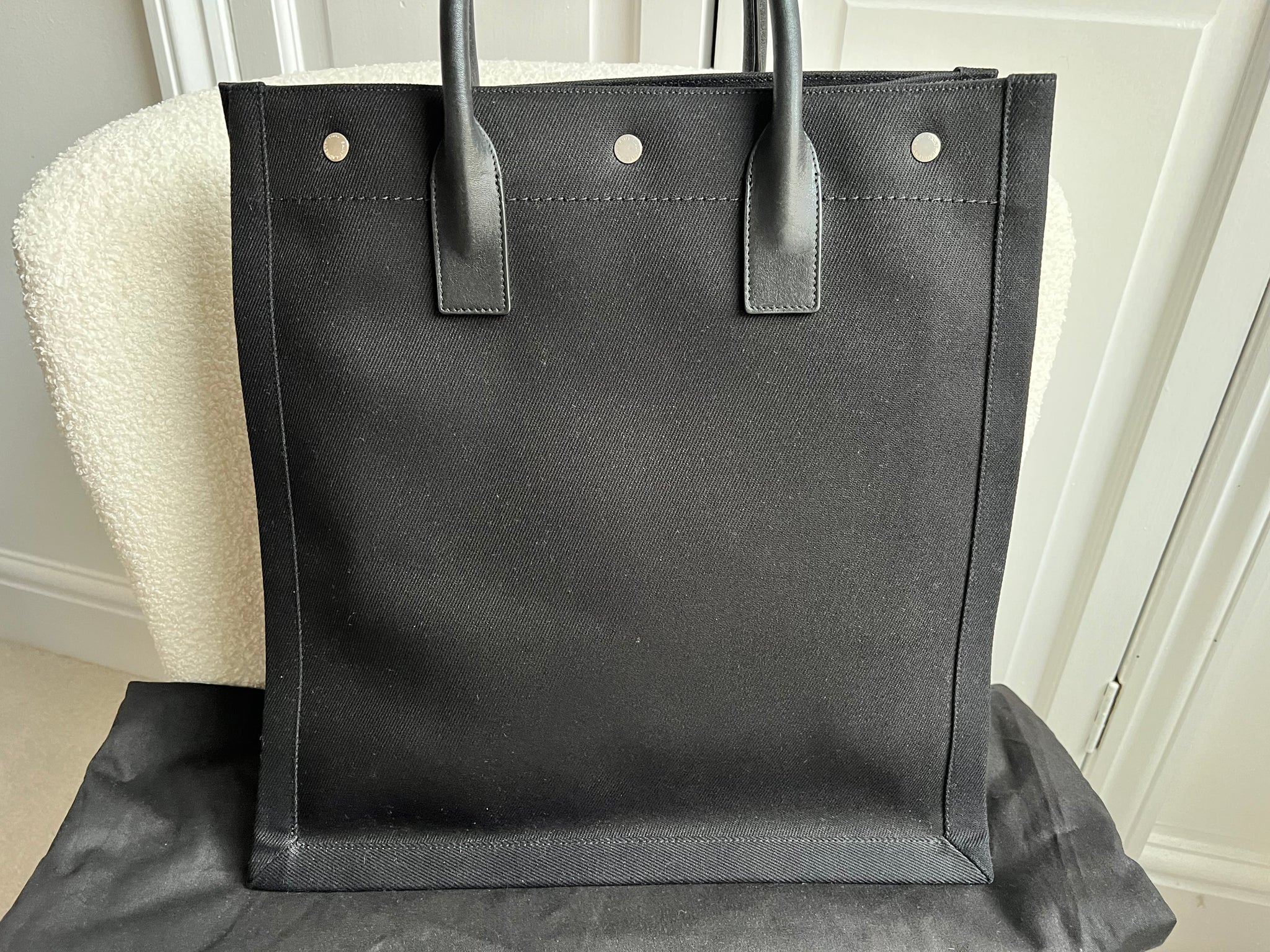 ★Saint Laurent★Rive Gauche N/S トートバッグ Yves Saint Laurent Rive Gauche NS Tote in Canvas and Printed