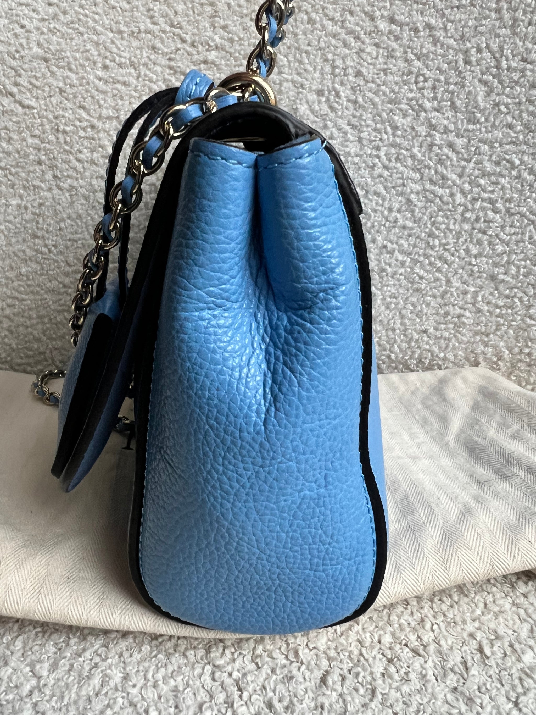 Mulberry Cornflower Blue Regular Lily with Gold Hardware (RRP £995