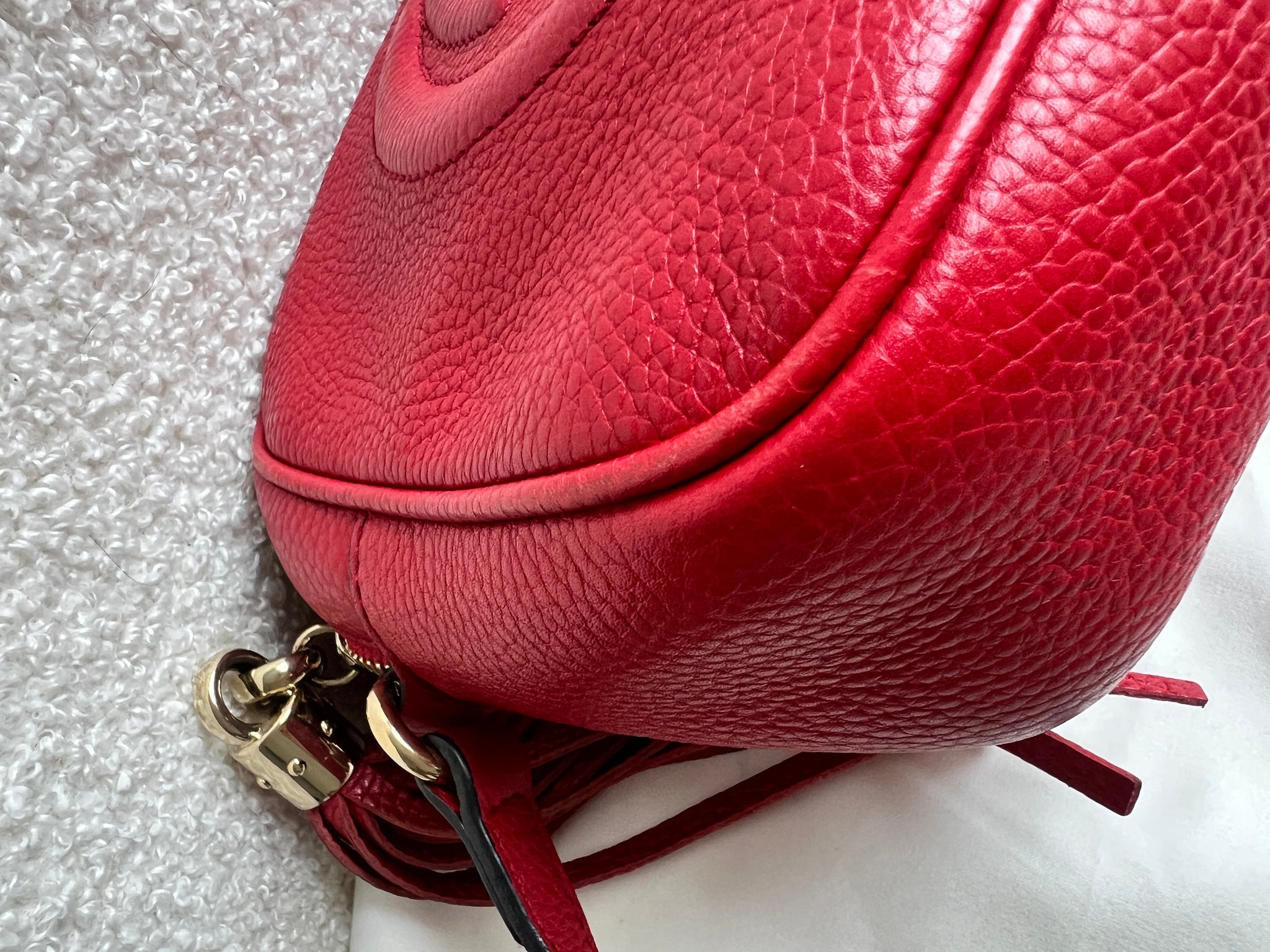 Gucci Red Soho Disco (RRP £1050) – Addicted to Handbags