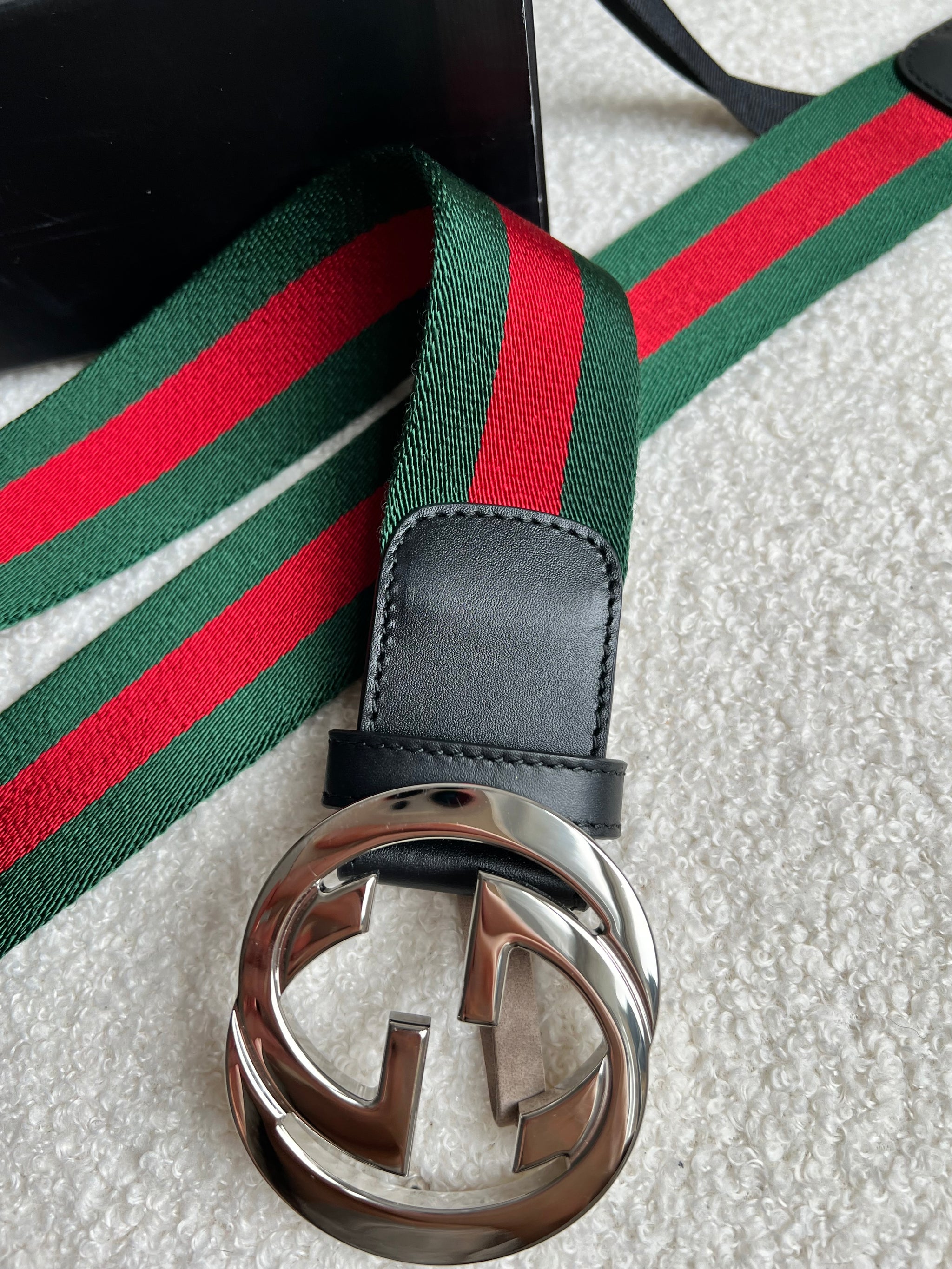 Gucci belt green red black hotsell