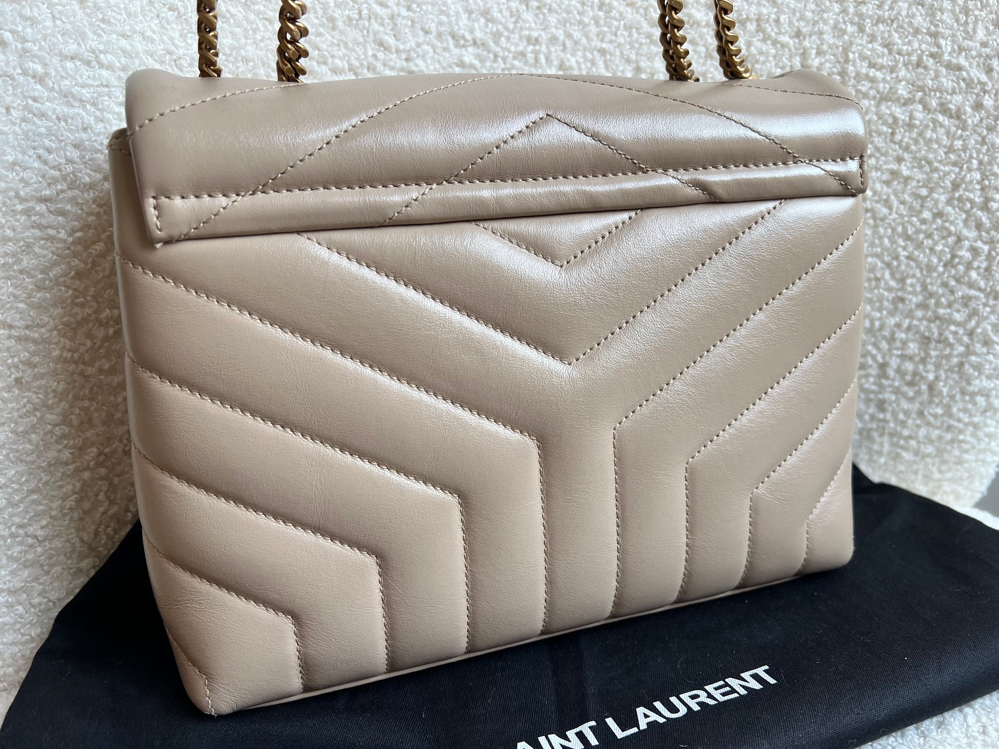 Yves Saint Laurent (YSL) Beige Small Lou Lou (RRP £1,900