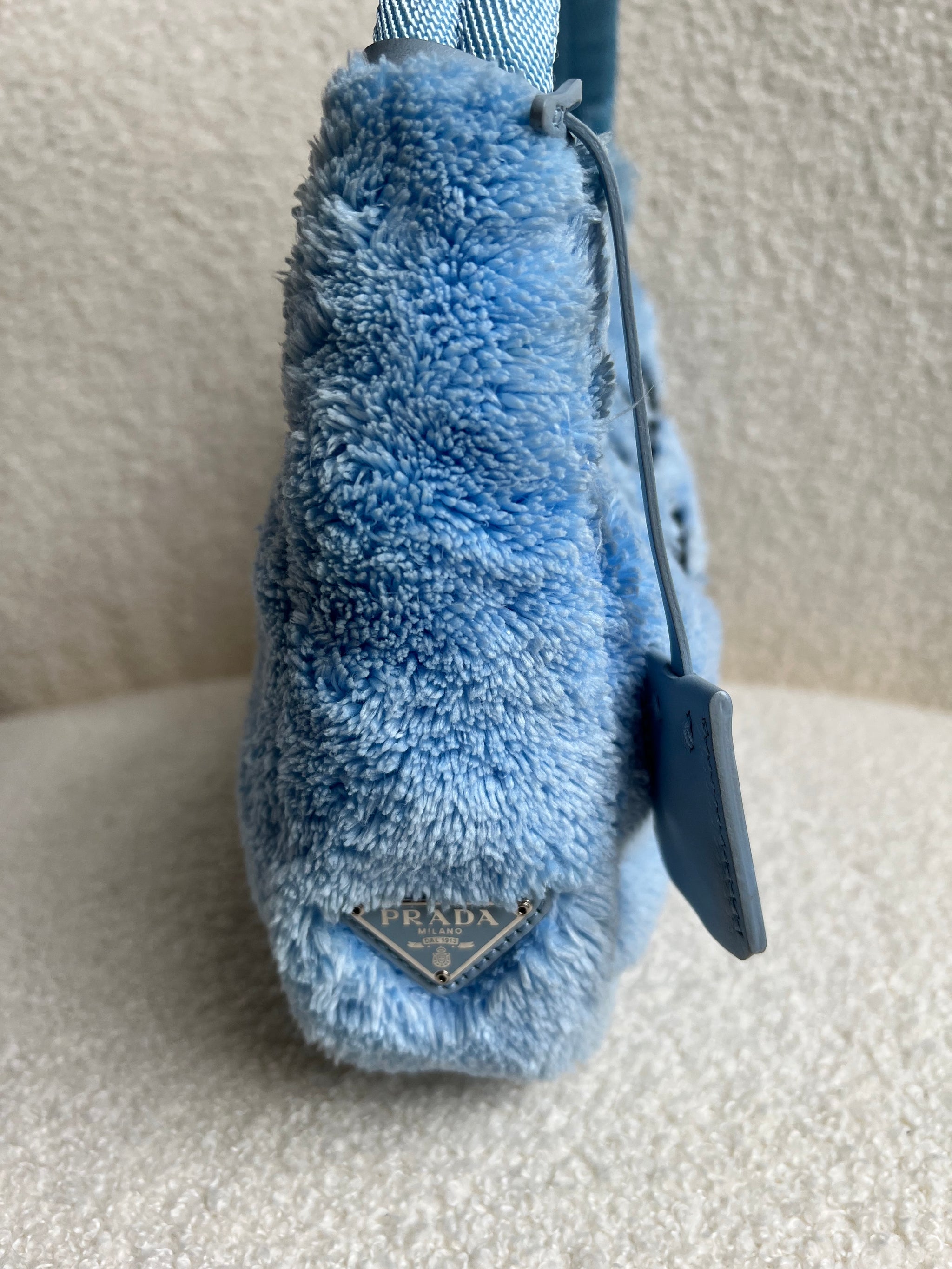 Prada Blue Re-edition 2000 Terry Cloth Shoulder Bag – Addicted to