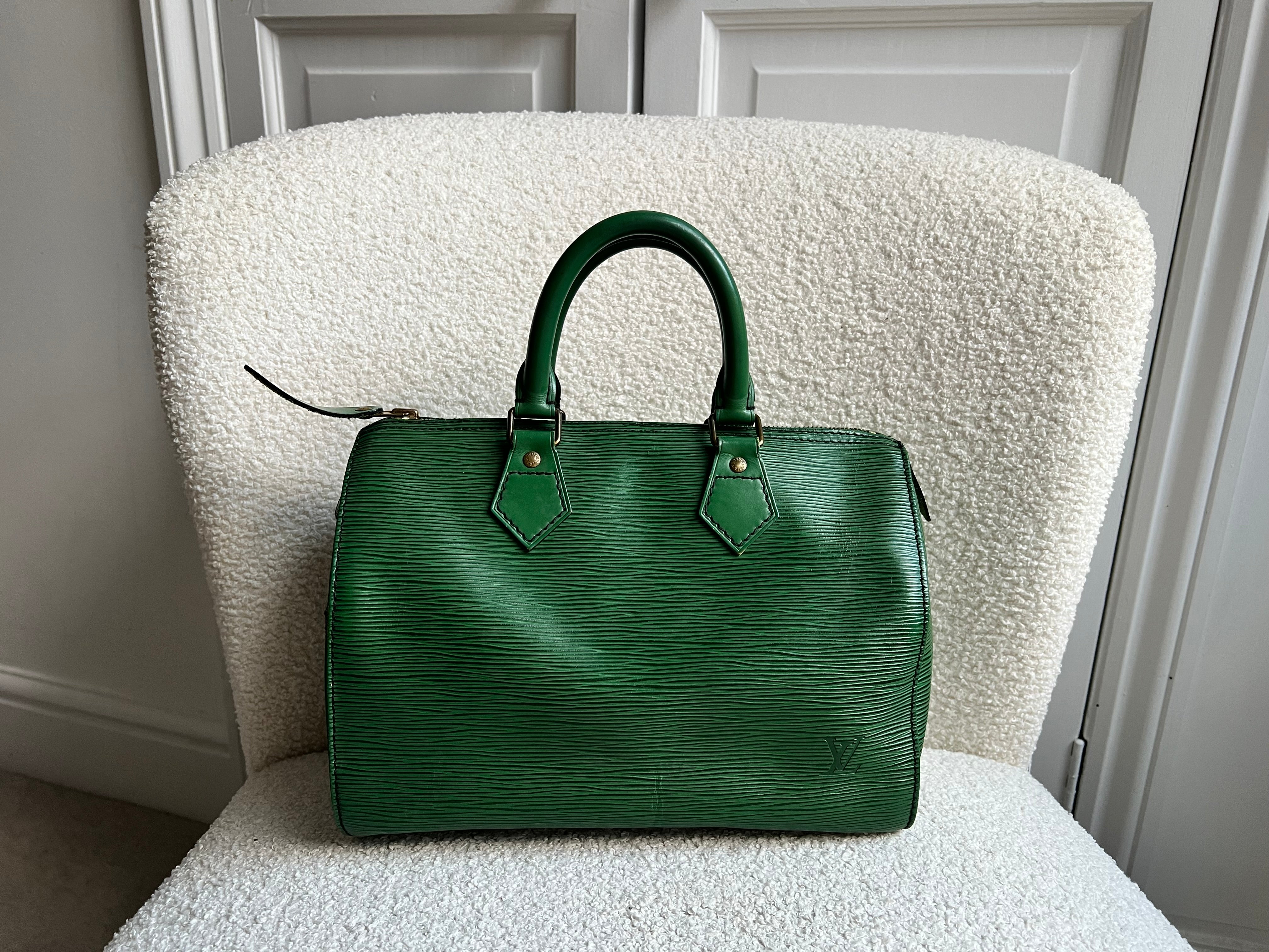 Louis Vuitton Speedy 30 Green Epi – Addicted to Handbags