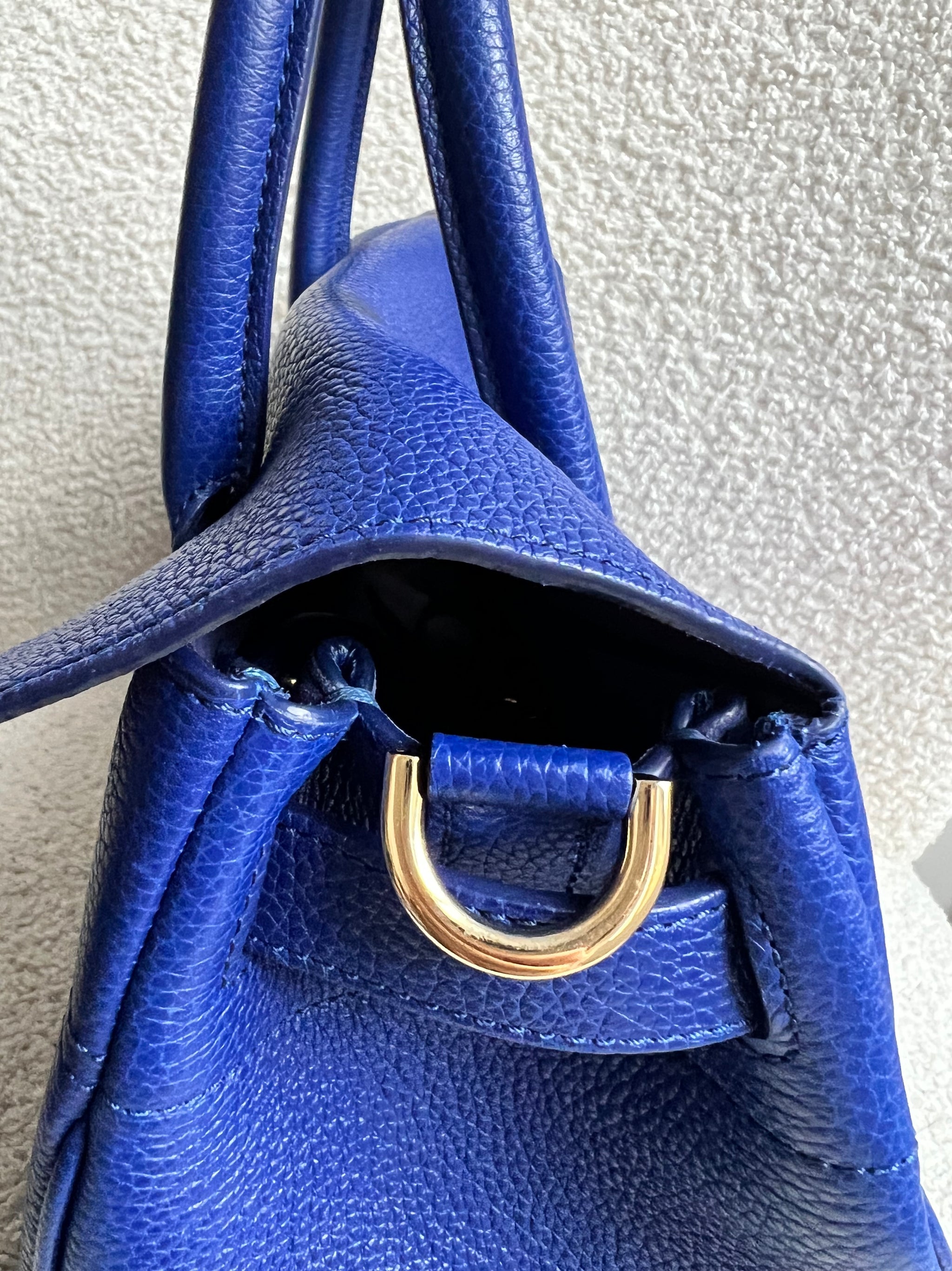 Mulberry Neon Blue Bayswater Satchel (RRP £995) – Addicted to Handbags