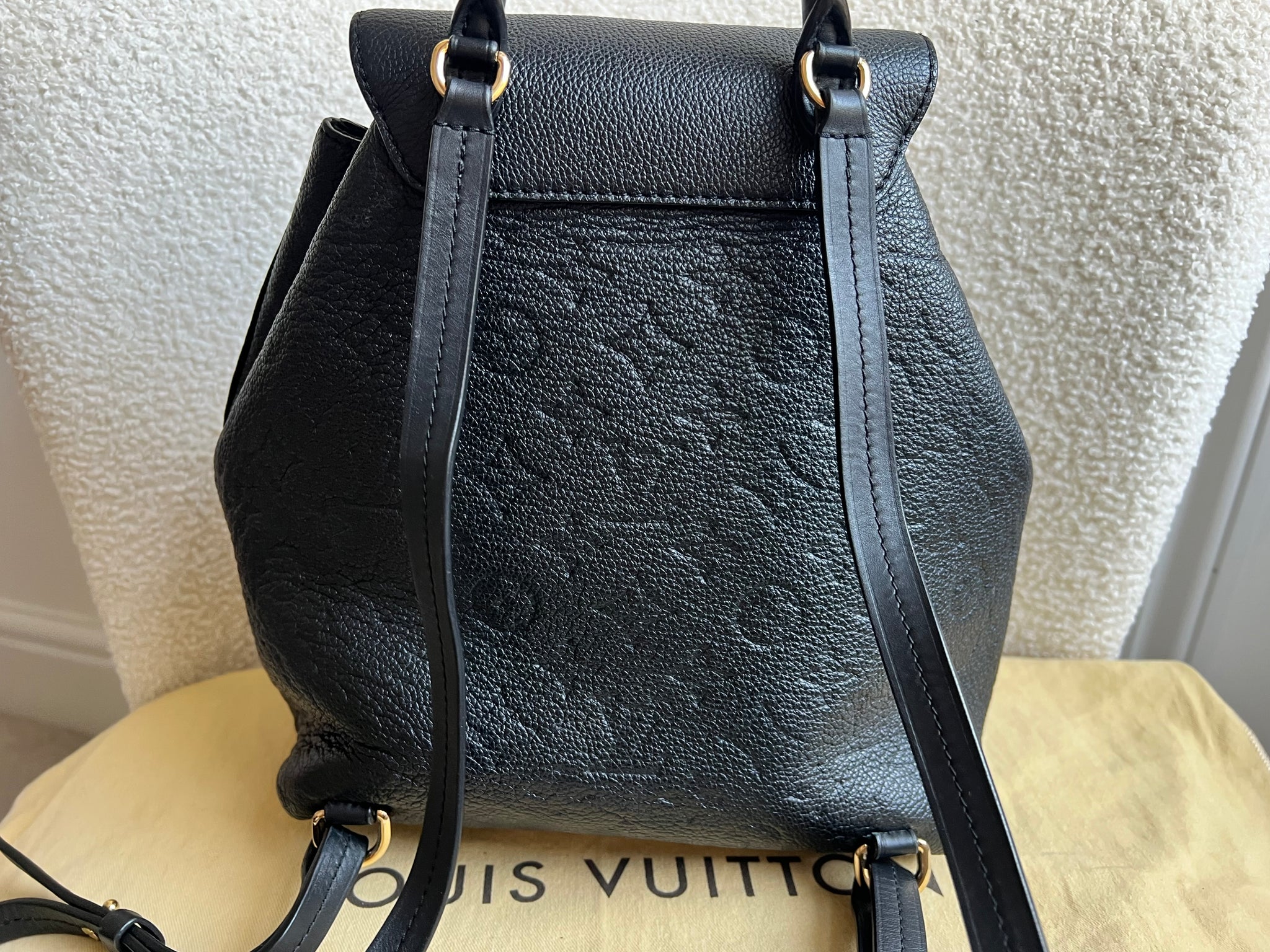 black louis vuitton backpack women& 39 Louis Vuitton Montsouris Backpack Black Empreinte – Addicted to Handbags
