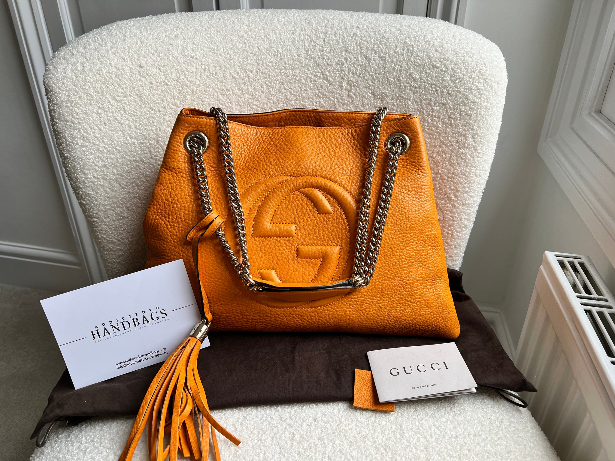 Orange gucci handbag online