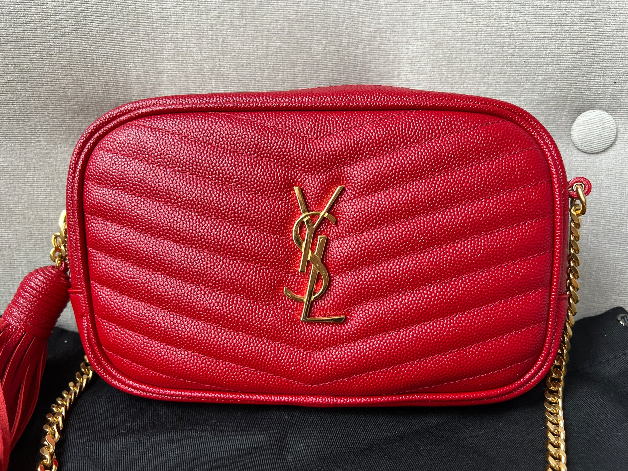 Ysl mini lou red sale