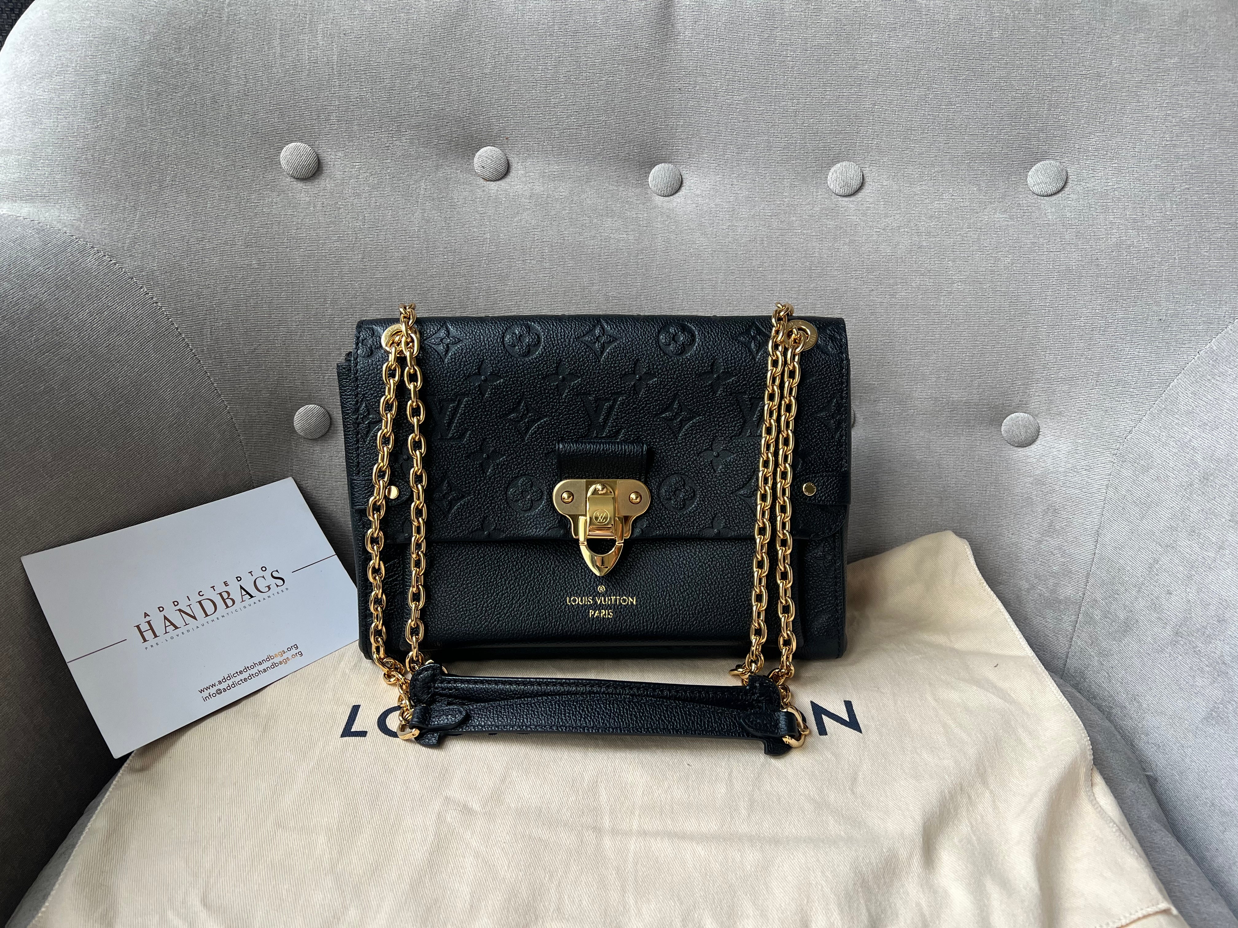 Louis Vuitton Black Empreinte Vavin PM Bag (RRP £2250)