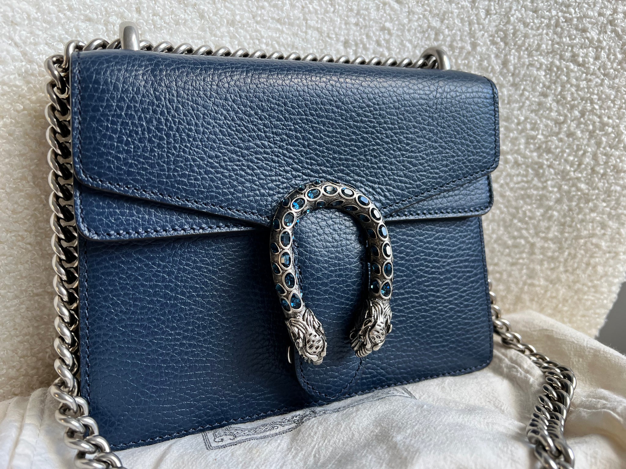 Gucci Dionysus Navy Blue Mini Bag (RRP £2050) – Addicted to Handbags
