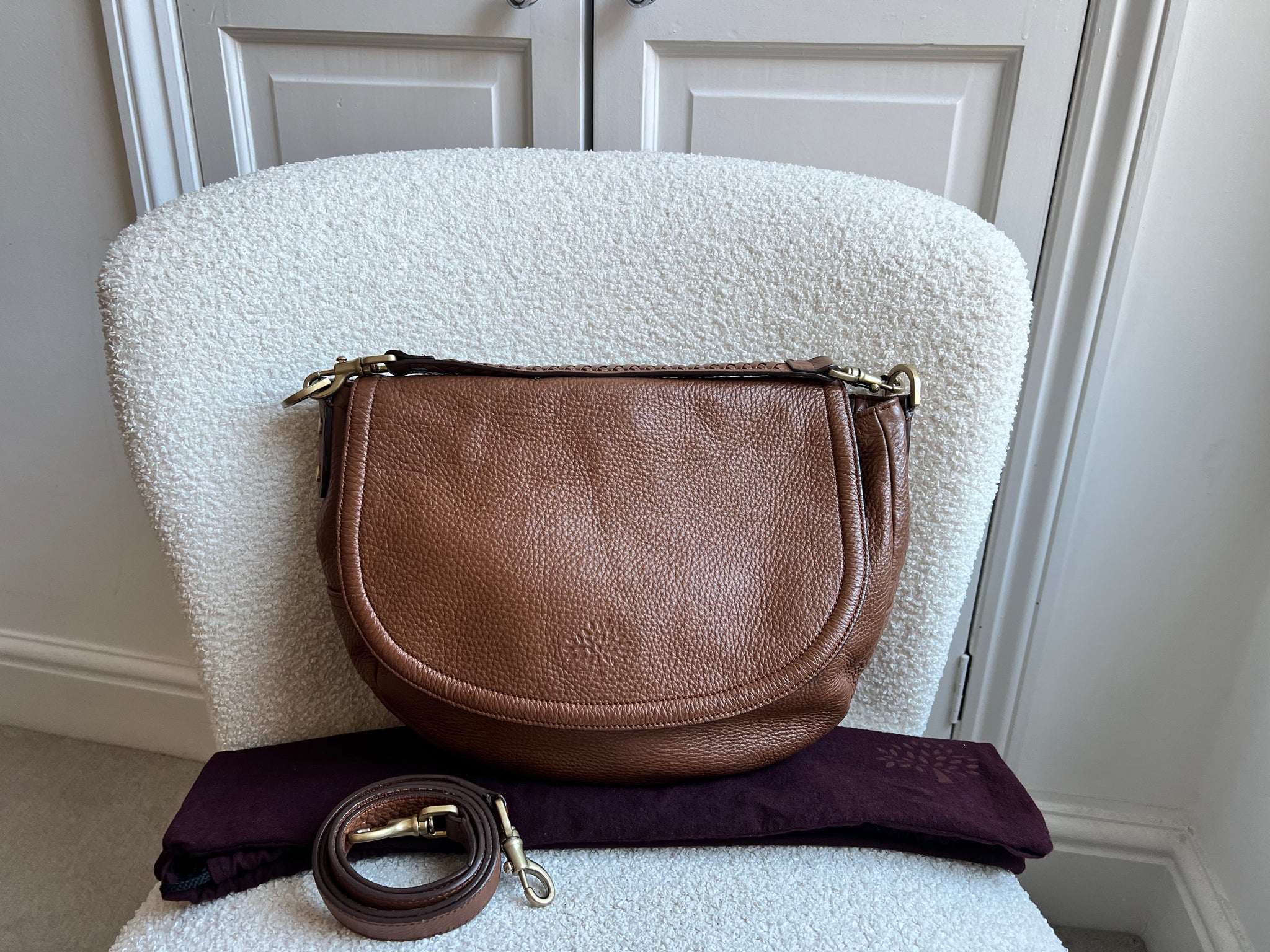 Mulberry Oak Large Effie Satchel – Addicted to Handbags