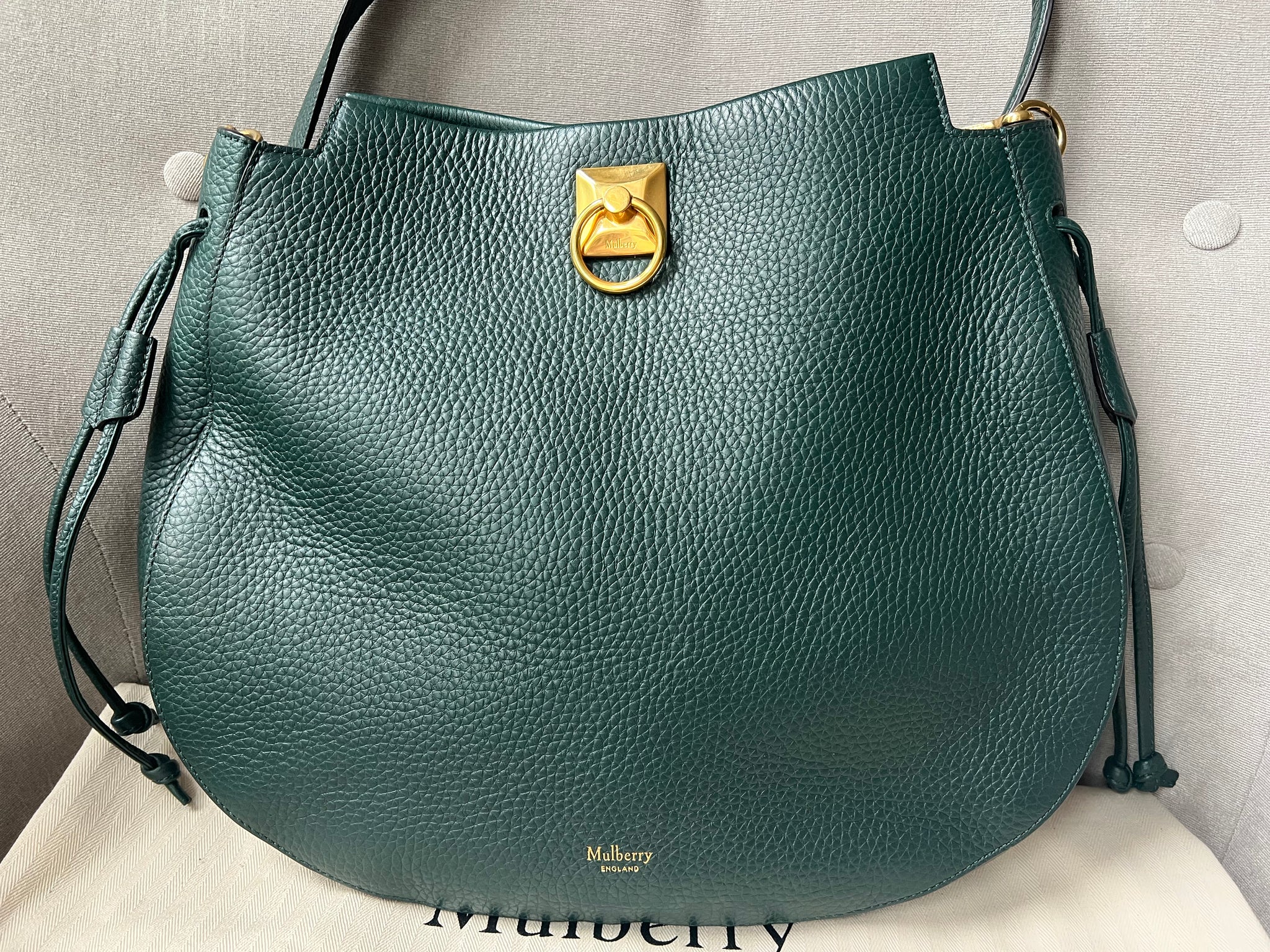 Mulberry Green Iris Hobo (RRP £1,395) – Addicted to Handbags