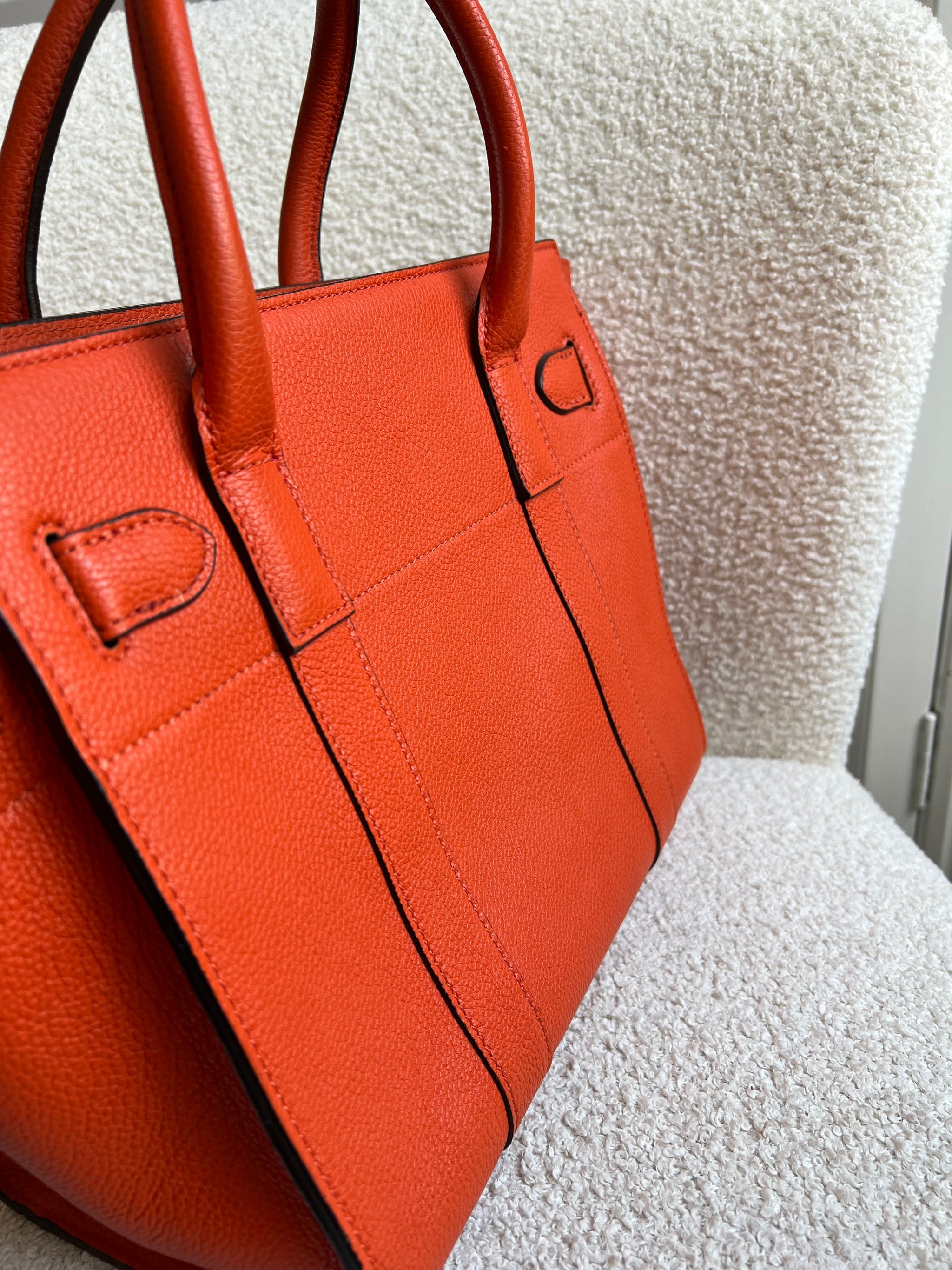 Mulberry Bright Orange Small Zipped Bayswater (RRP £1,195