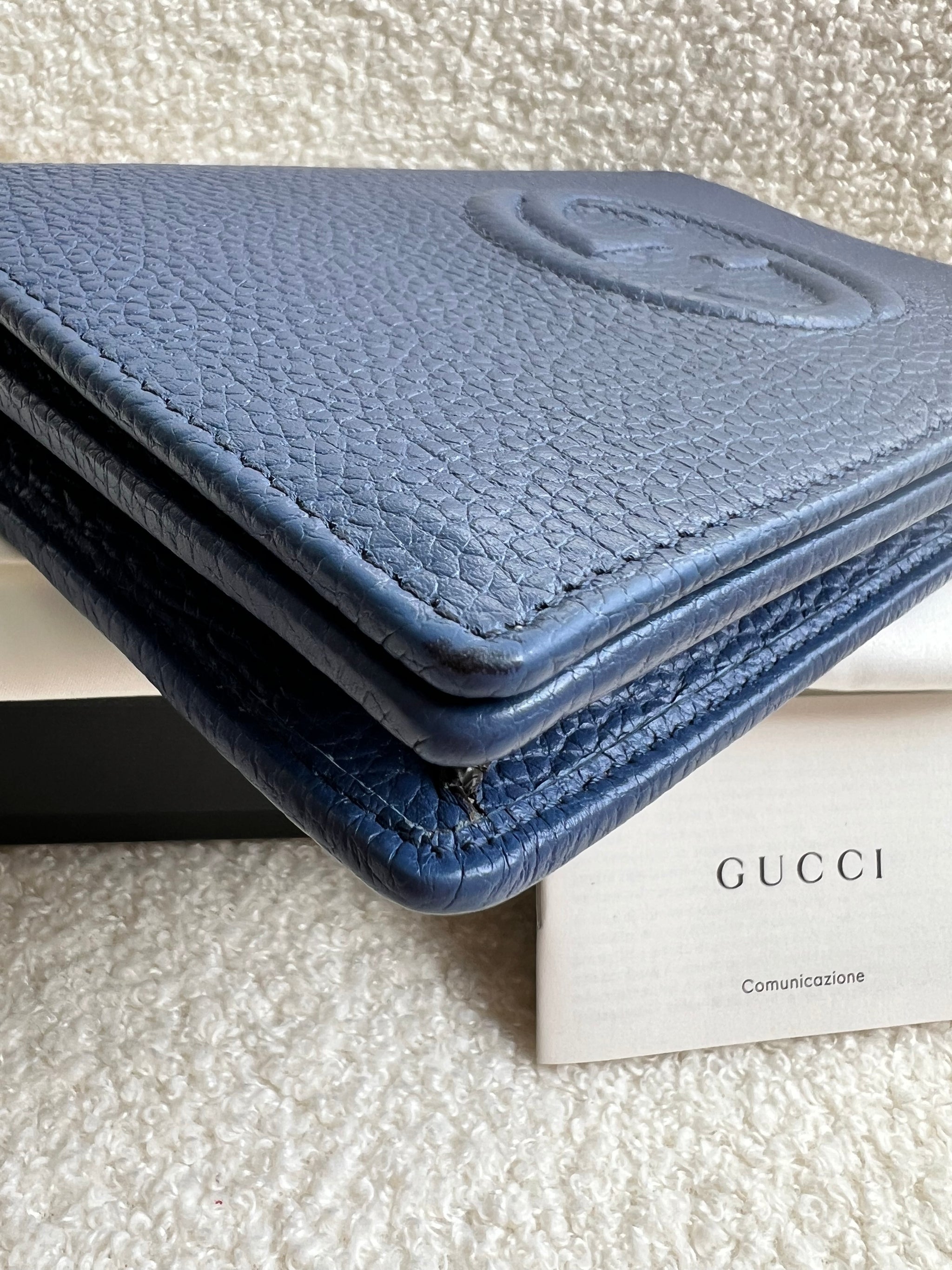Gucci Blue Soho Chain Wallet – Addicted to Handbags