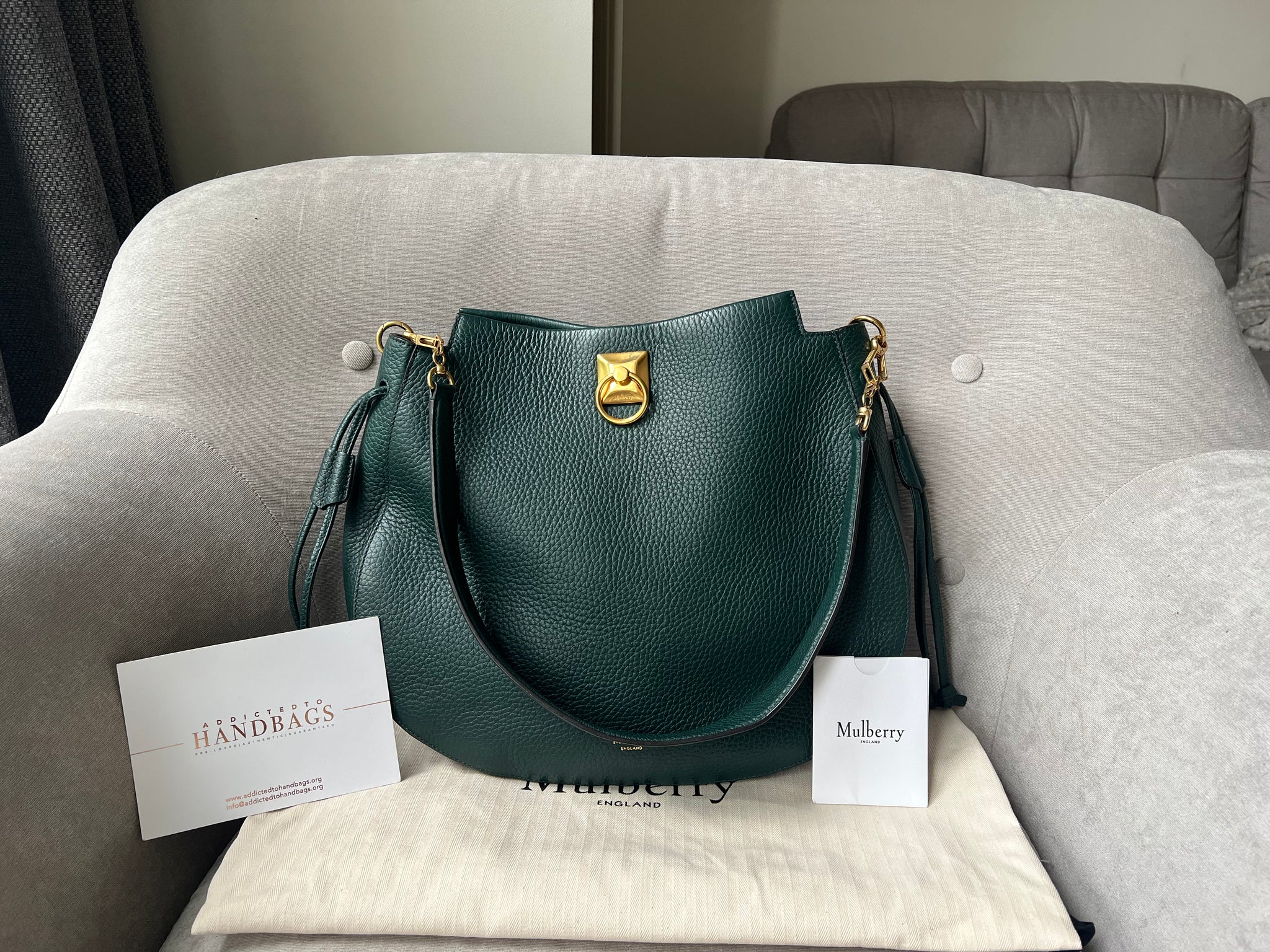 Mulberry Green Iris Hobo (RRP £1,395)