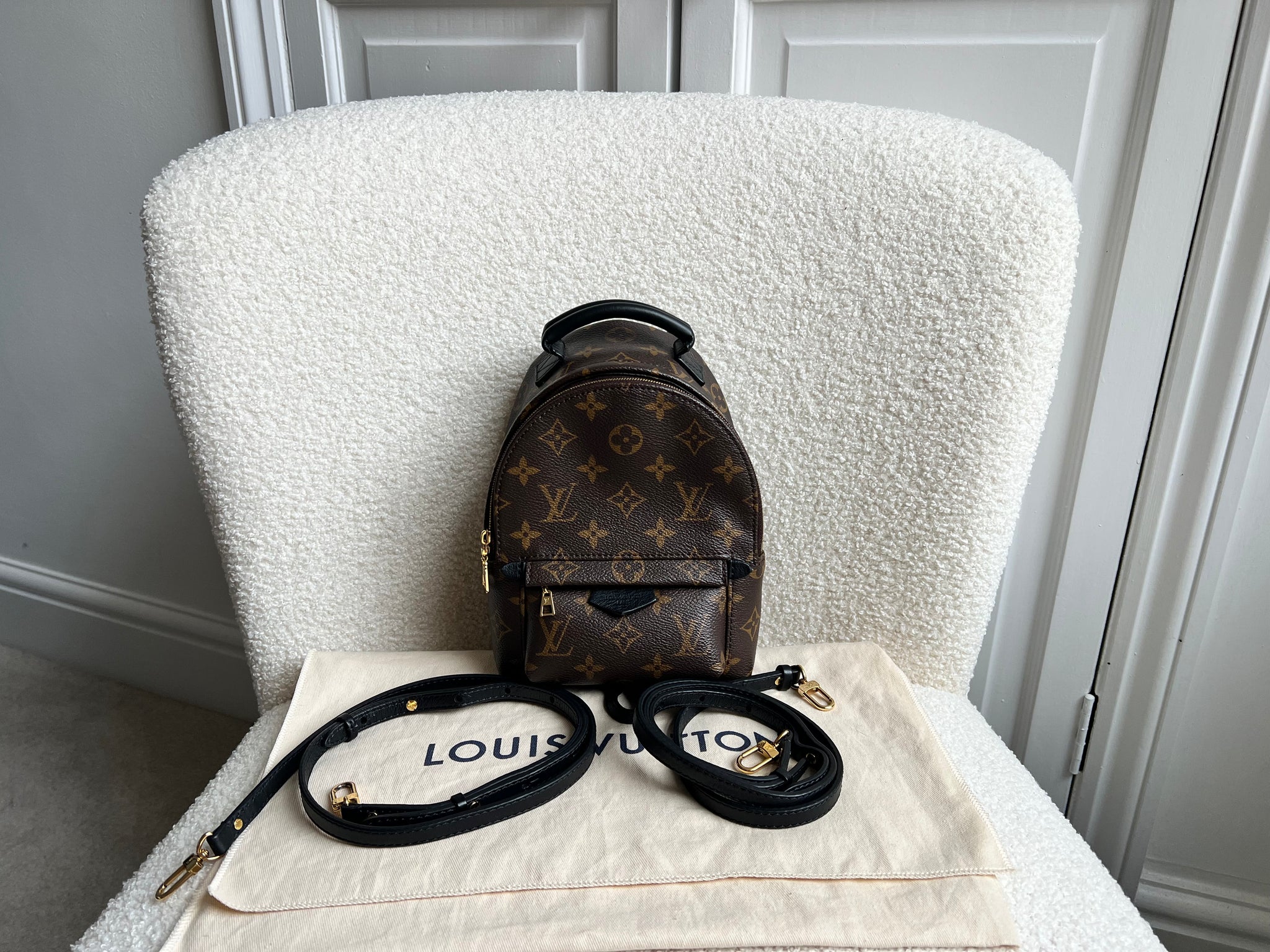 louis vuitton backpack mini used Palm Springs Monogram body Thanks To Multi Palm Springs Used Lv Backpack