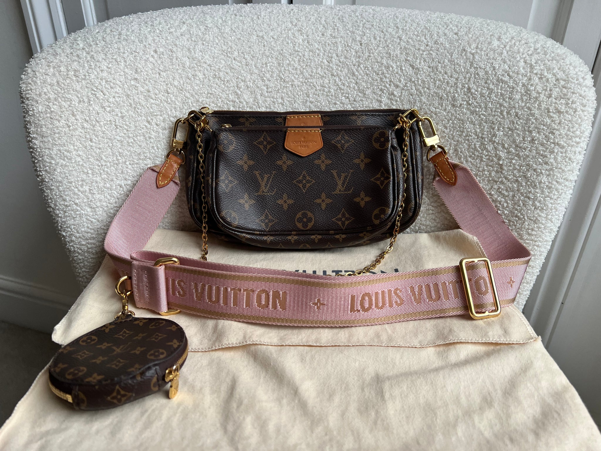 Louis Vuitton Multi Pochette Accessoires Rose Chiaro (RRP £2030
