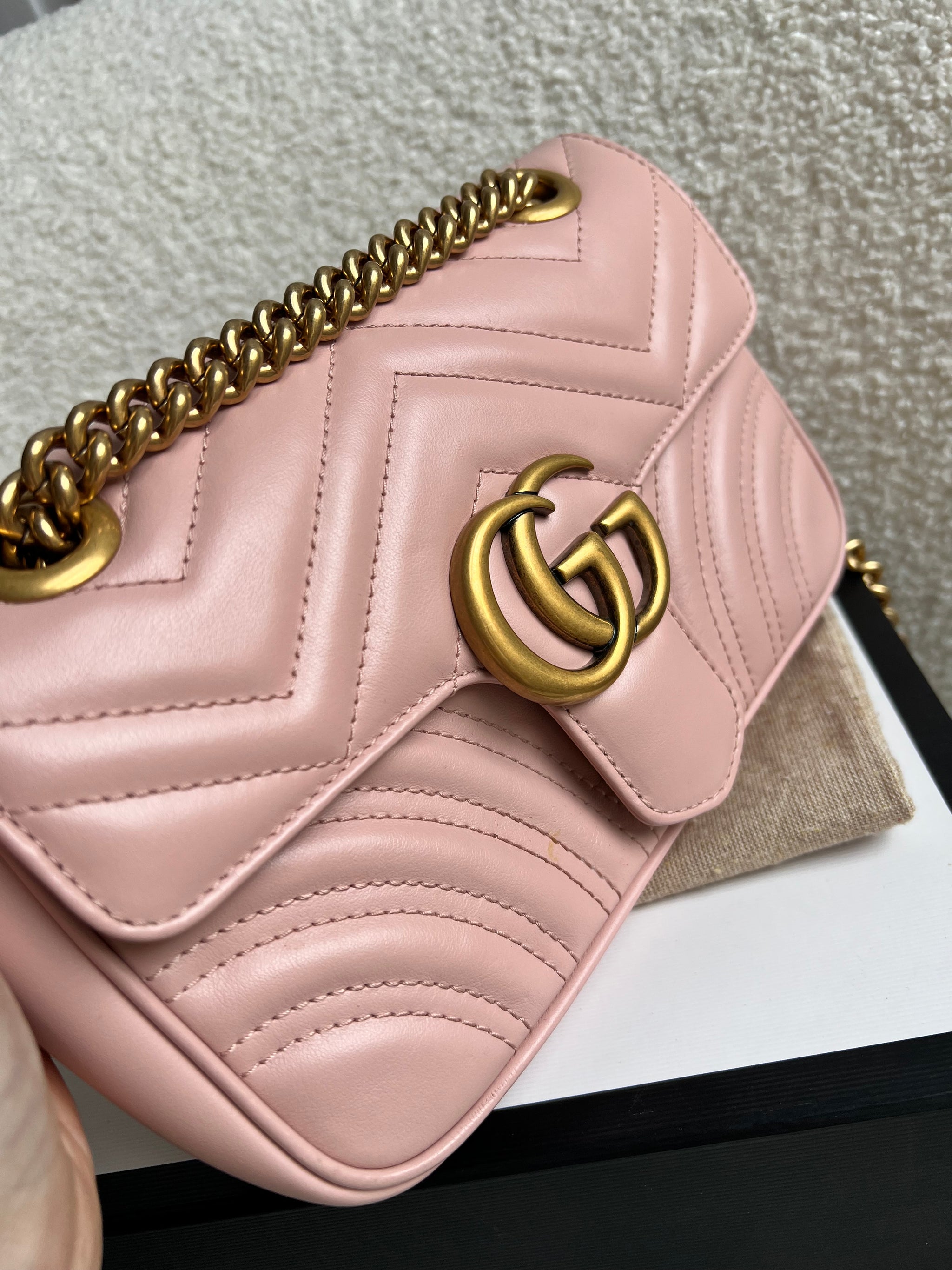 Marmont Matelassé Blush Pink Gucci Bag Gucci Pink Marmont Mini