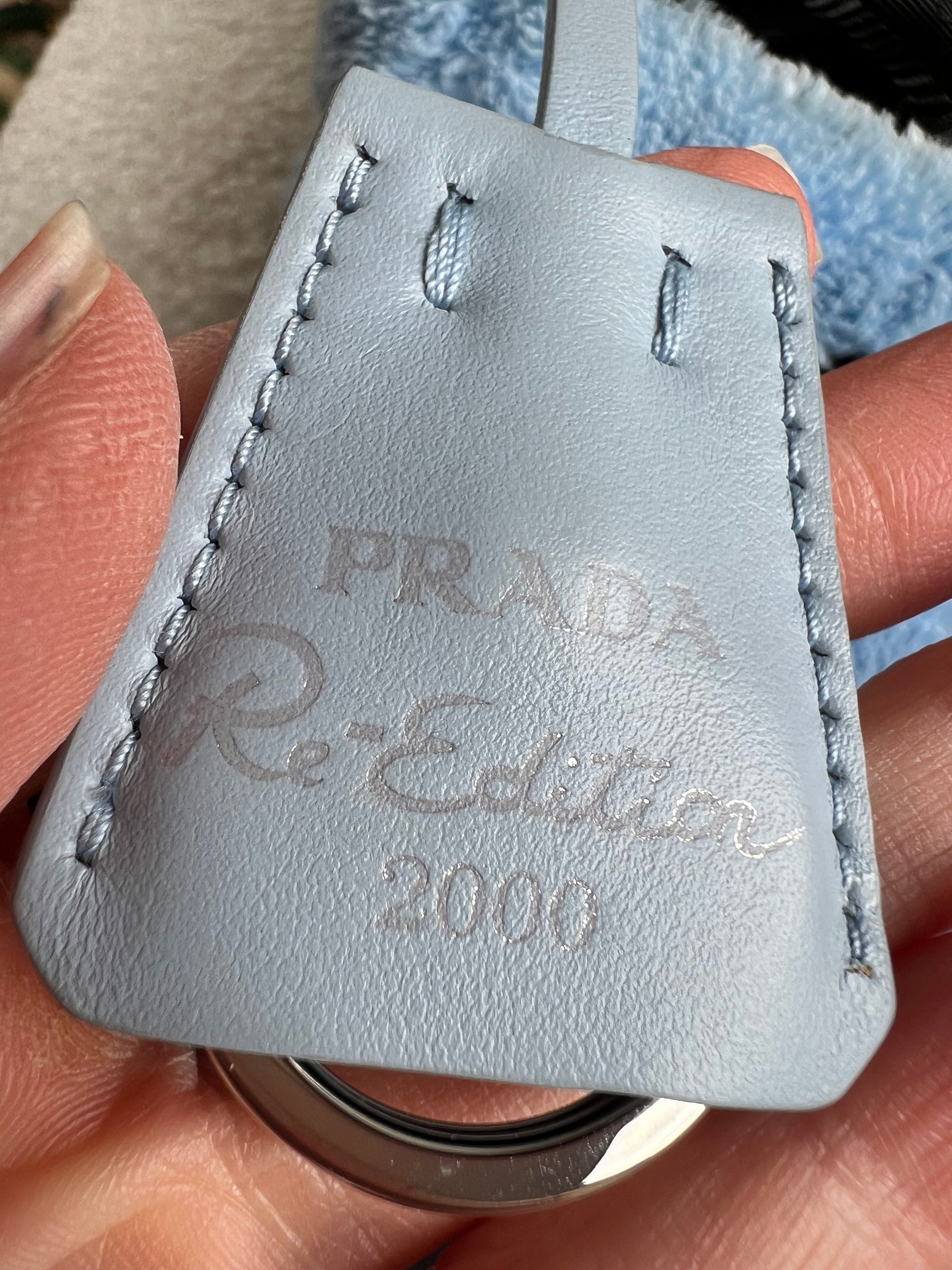 Prada Blue Re-edition 2000 Terry Cloth Shoulder Bag – Addicted to
