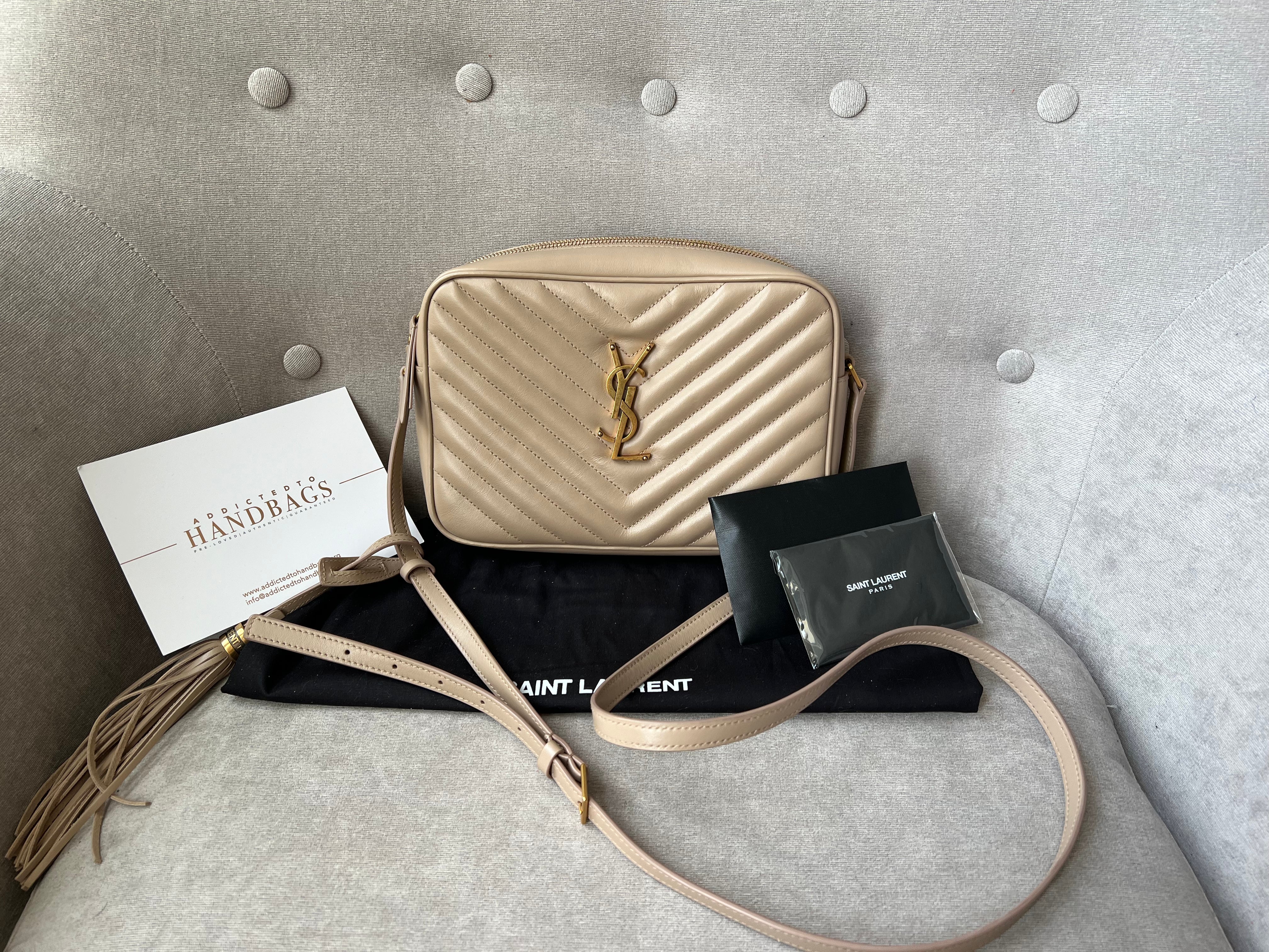 Ysl lou camera bag dark beige hot sale