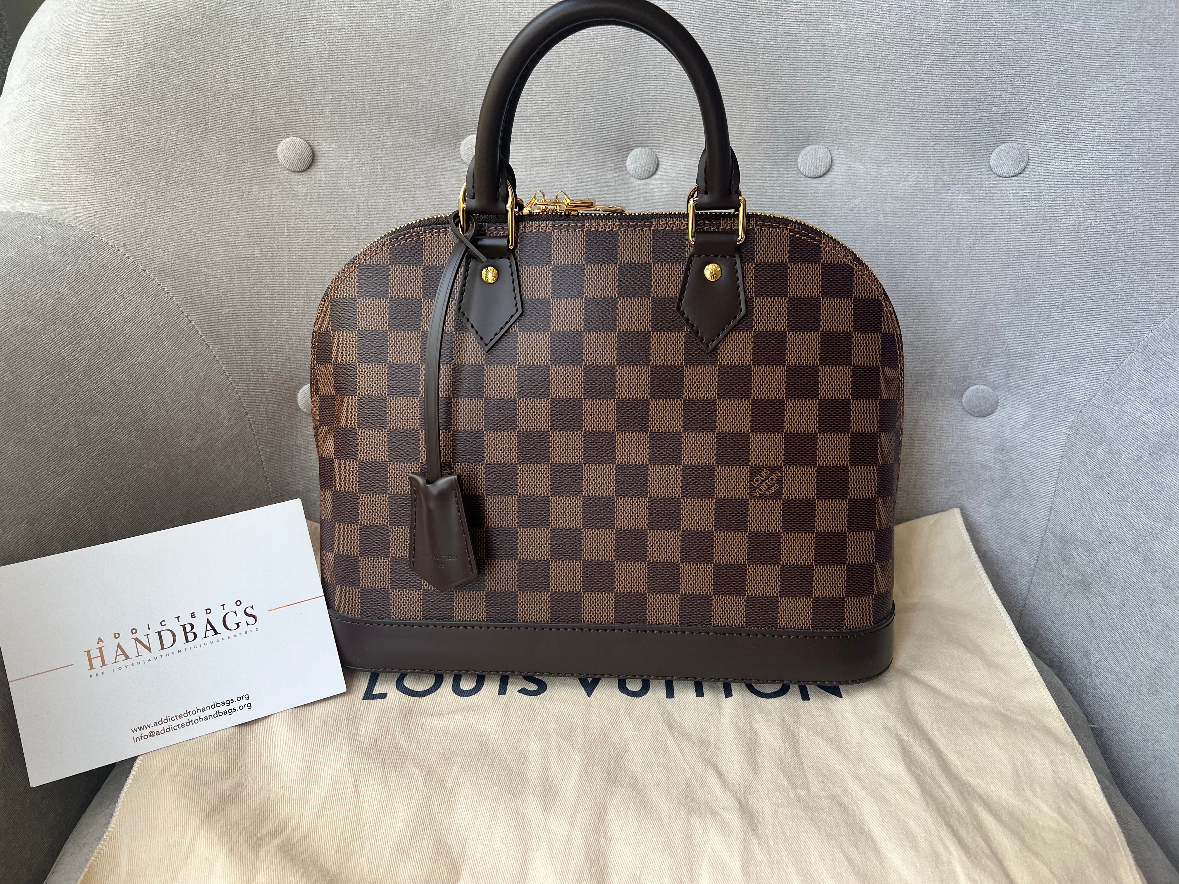 Handbags Louis Vuitton LV Alma PM Damier Ebene New