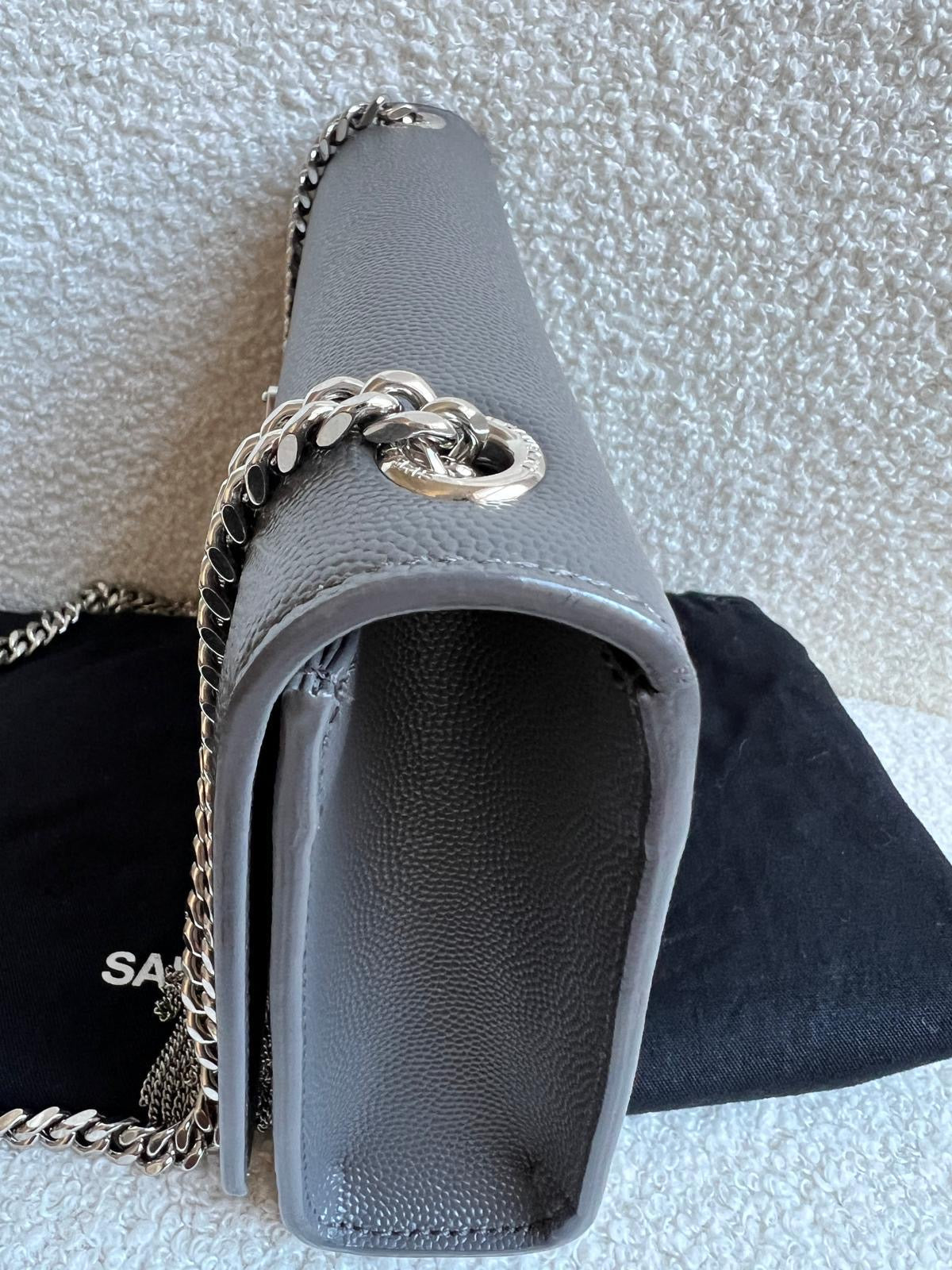 Yves Saint Laurent (YSL) Light Grey Small Kate Tassel (RRP £1,550