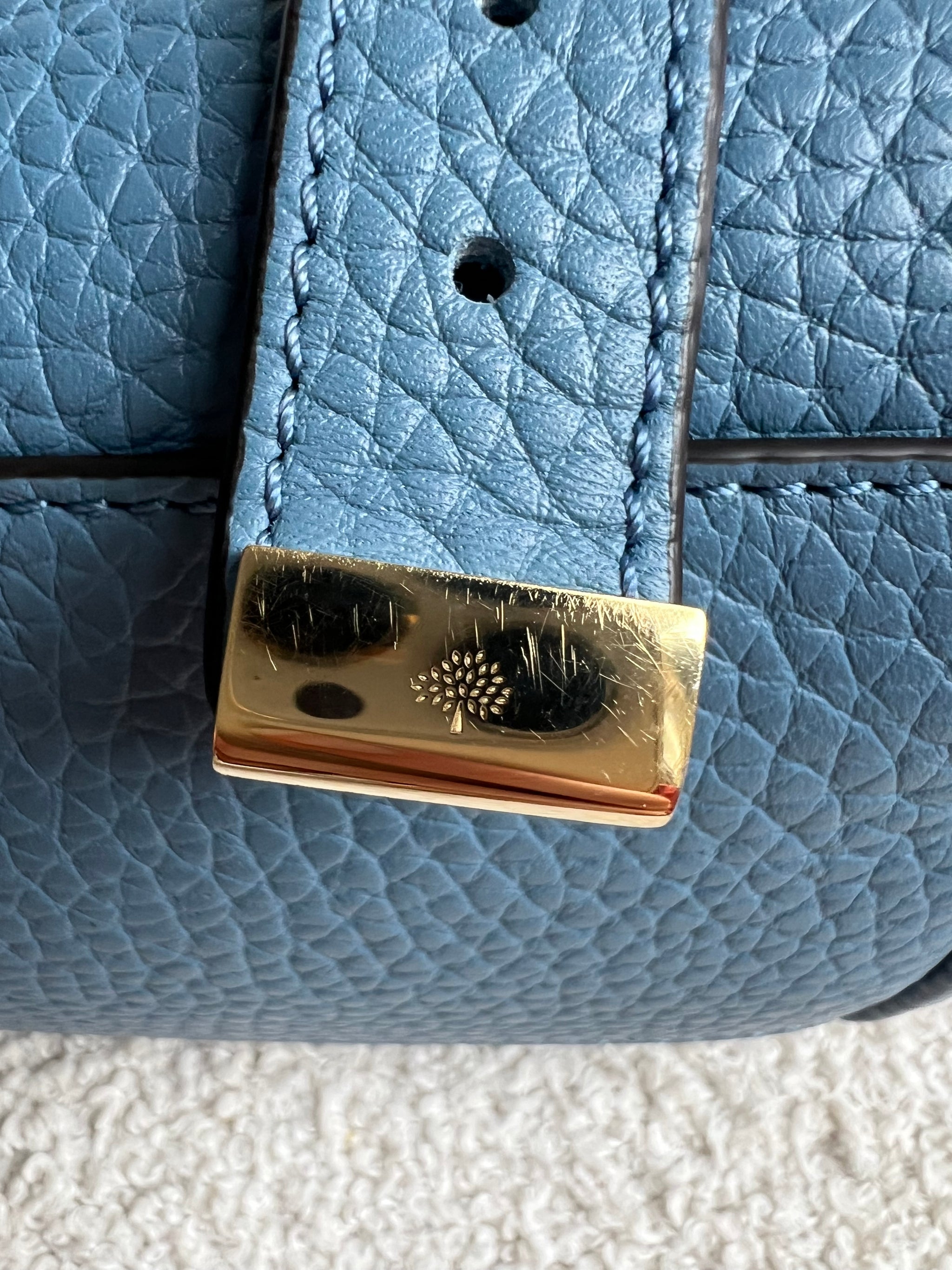 Mulberry Brighton Blue Mini Alexa (RRP £995) – Addicted to Handbags