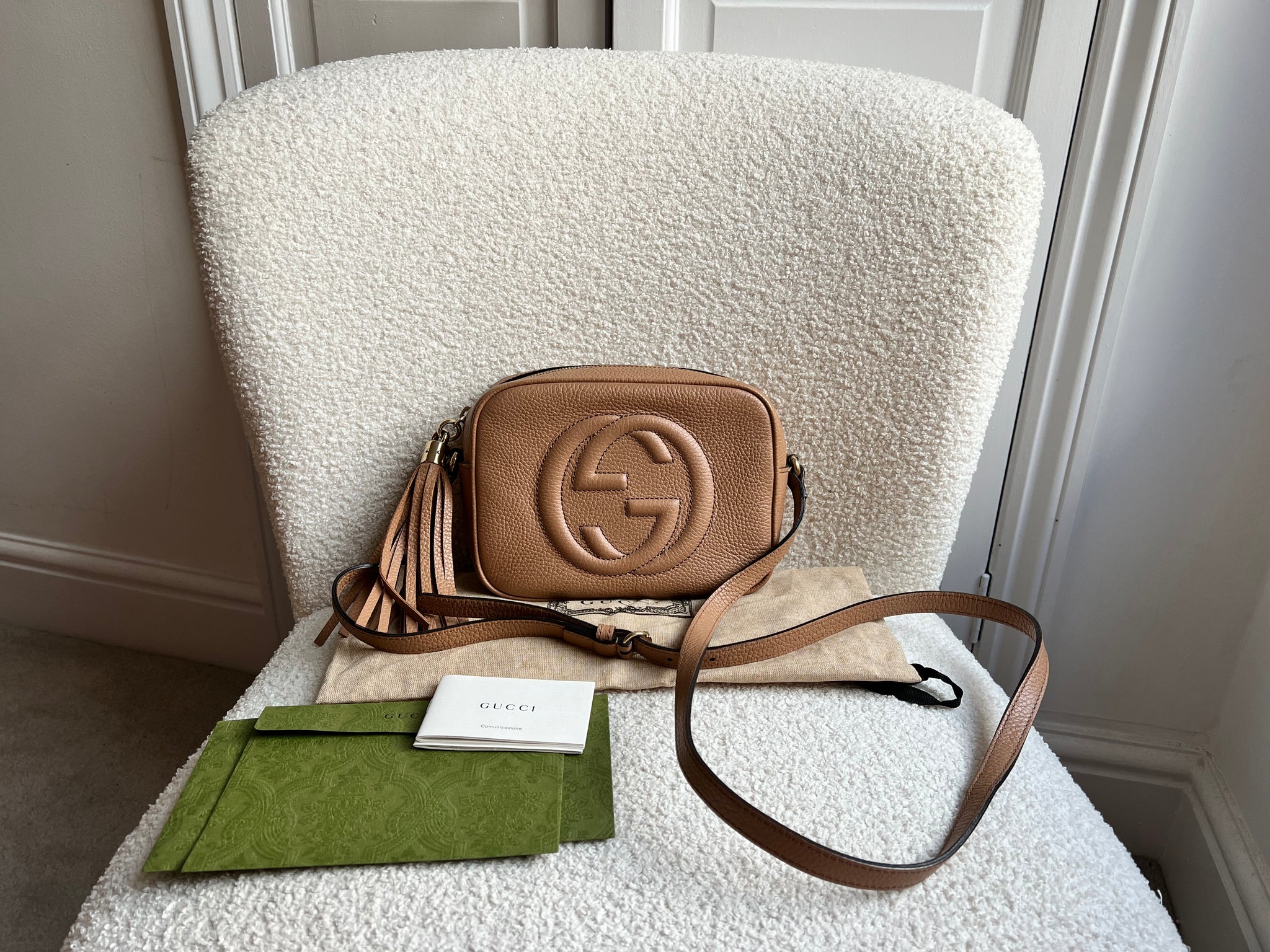 Gucci Rose Beige Soho Disco (RRP £1050) – Addicted to Handbags