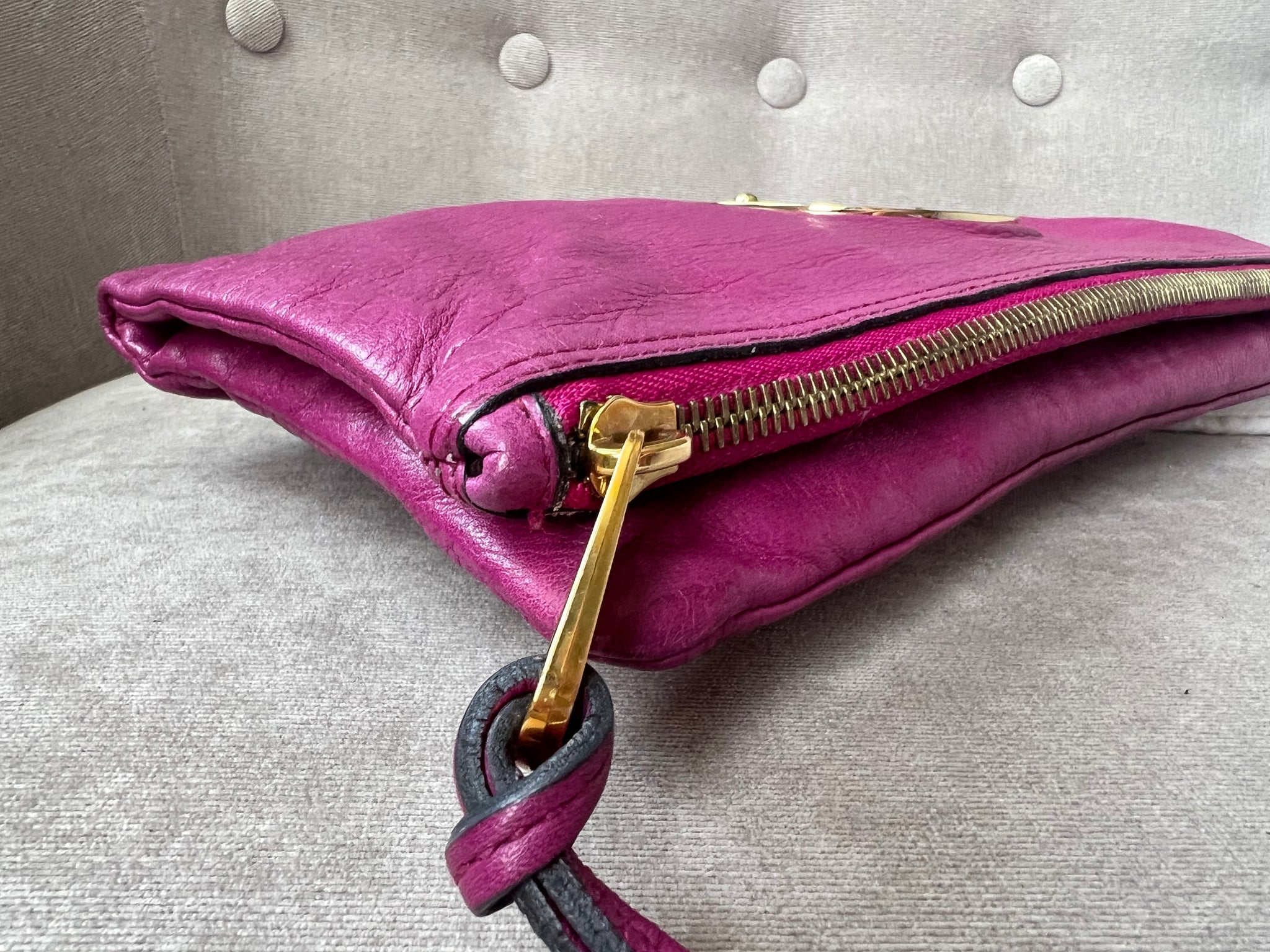 Mulberry pink clutch bag on sale