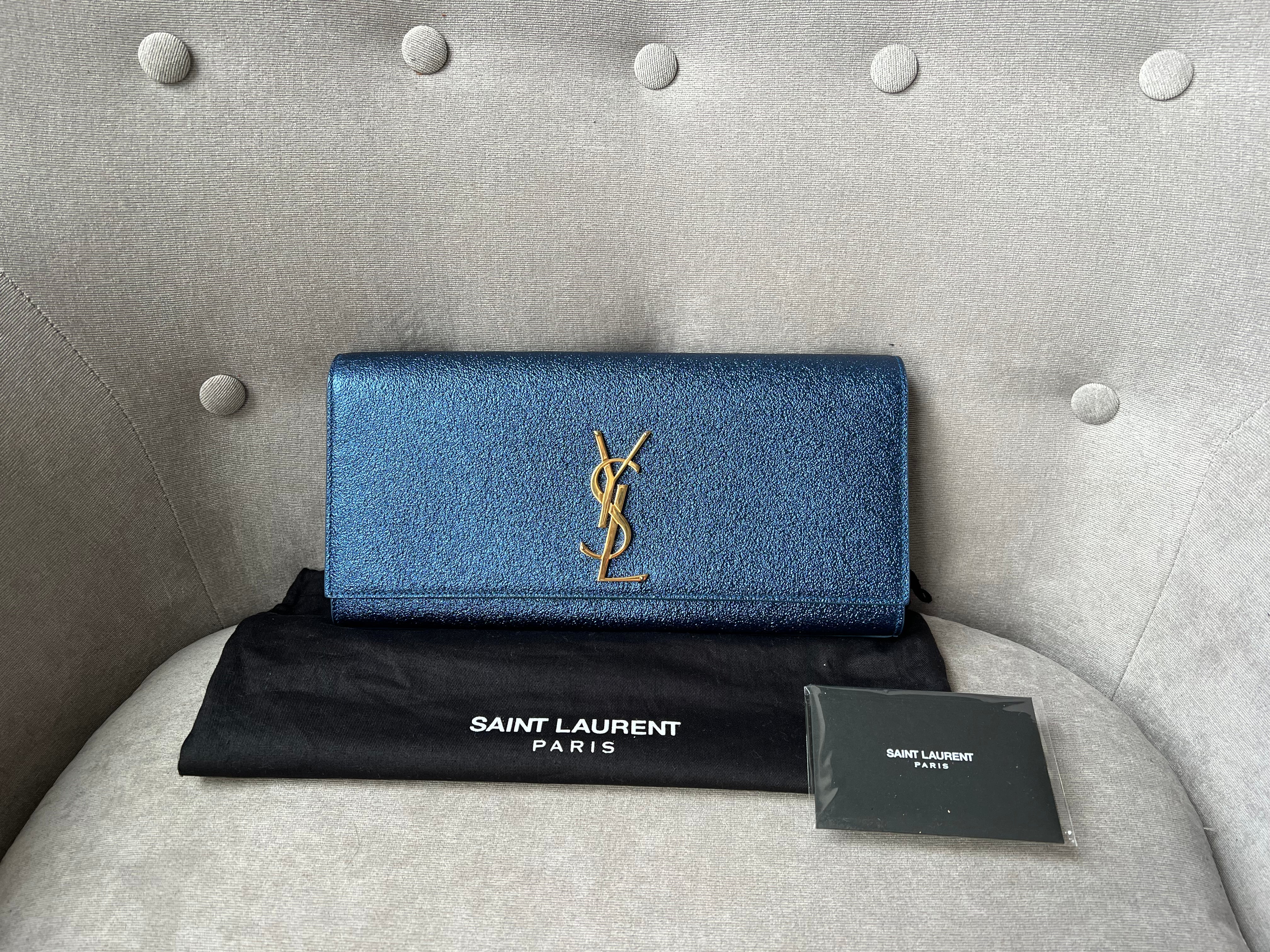 Ysl on sale wallet blue