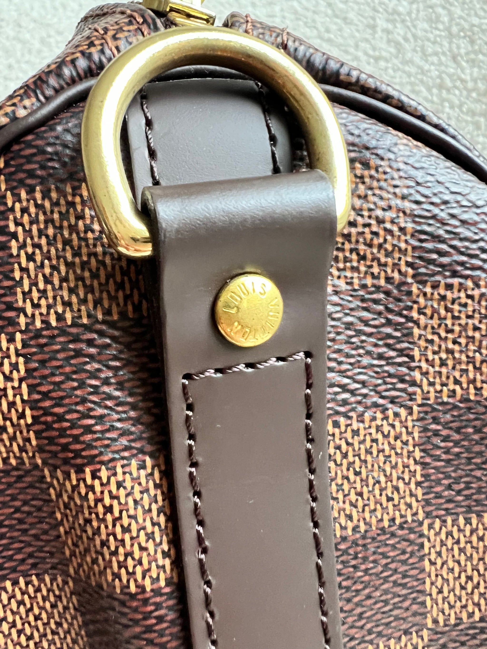 Lv Speedy Louis Vuitton Ebene Strap D Ring Speedy 25 Bandouliere
