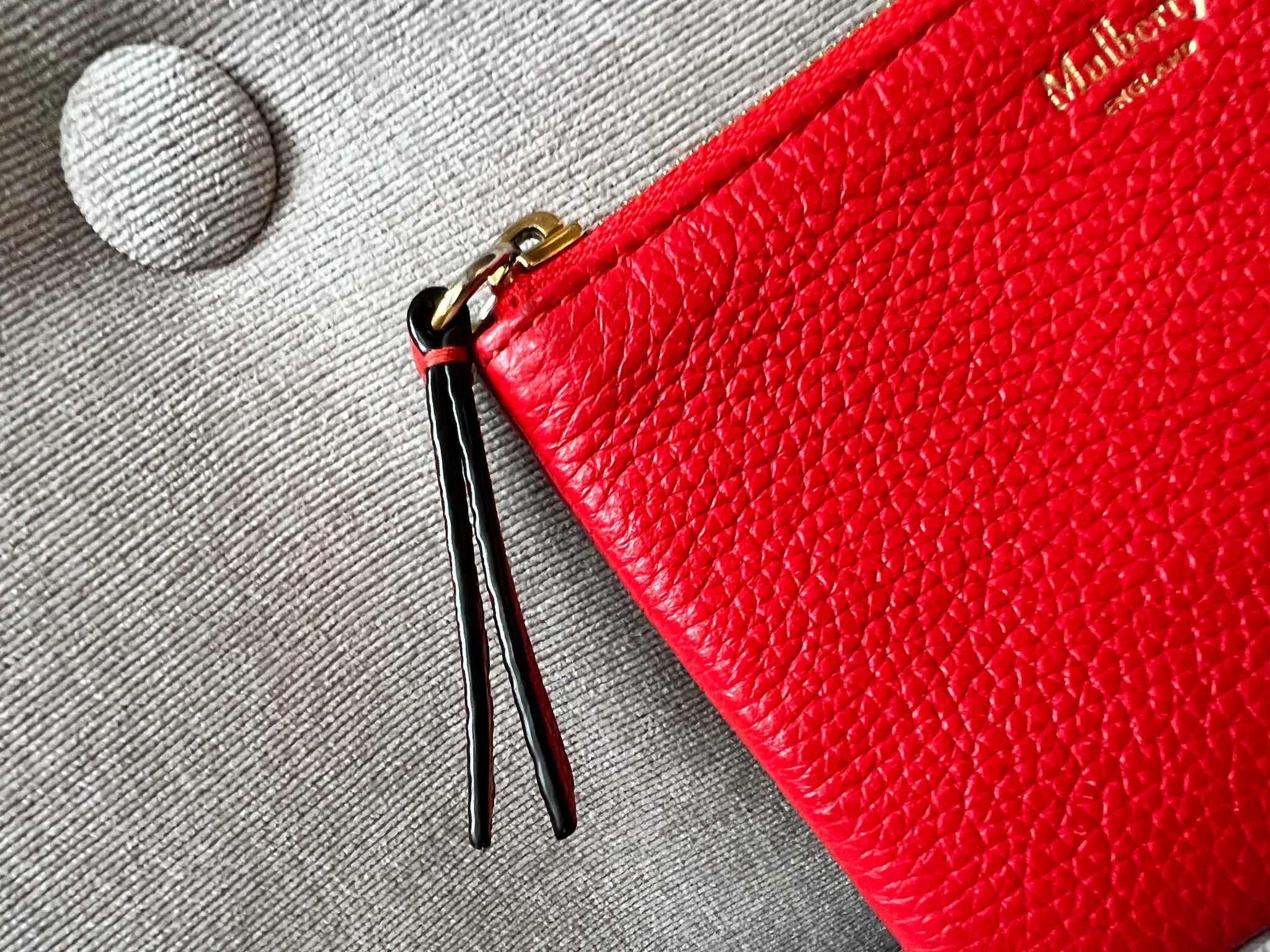 Mulberry Red Zip Coin Pouch RRP 150 Addicted to Handbags