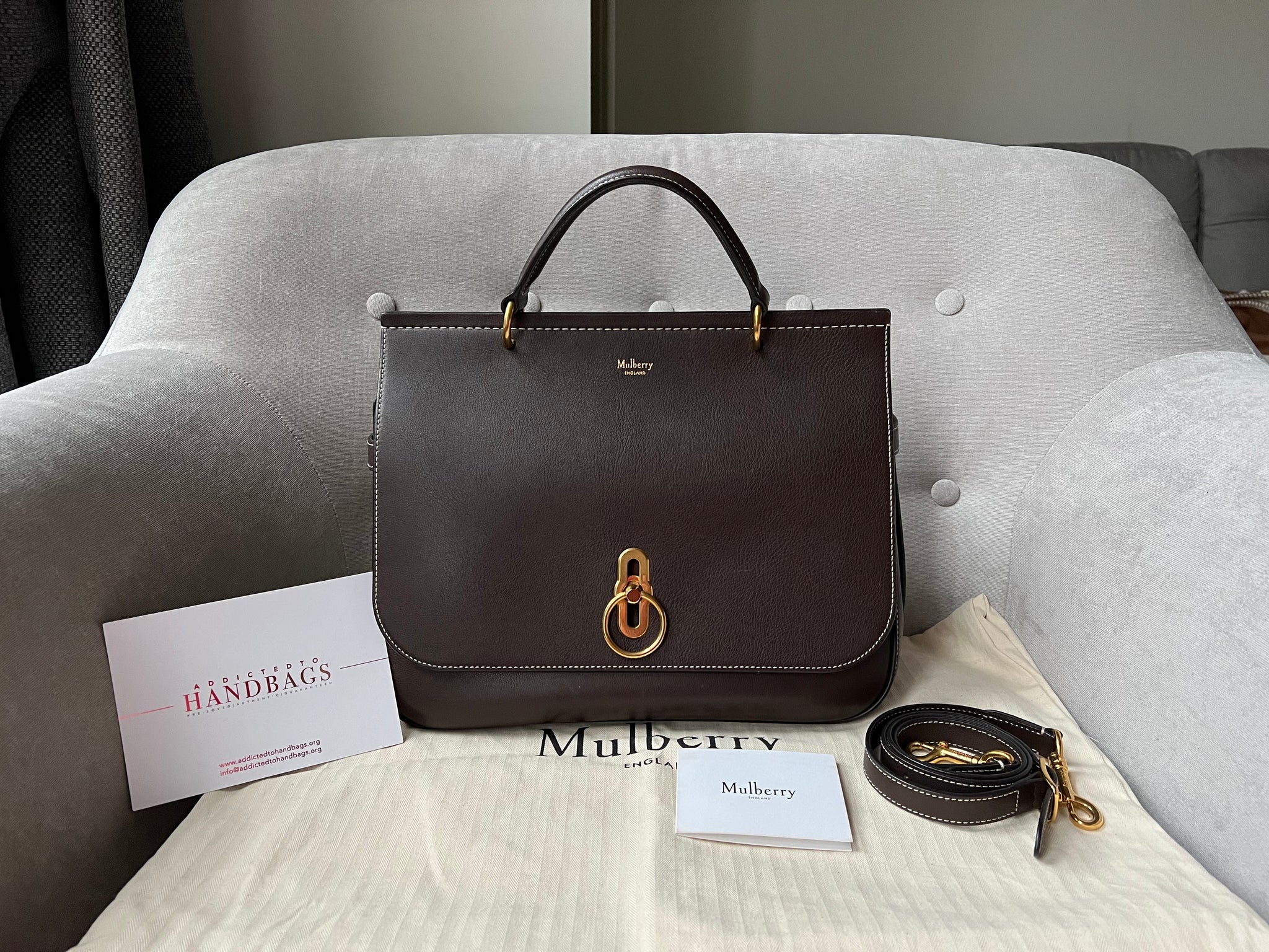 Mulberry amberley satchel large sale