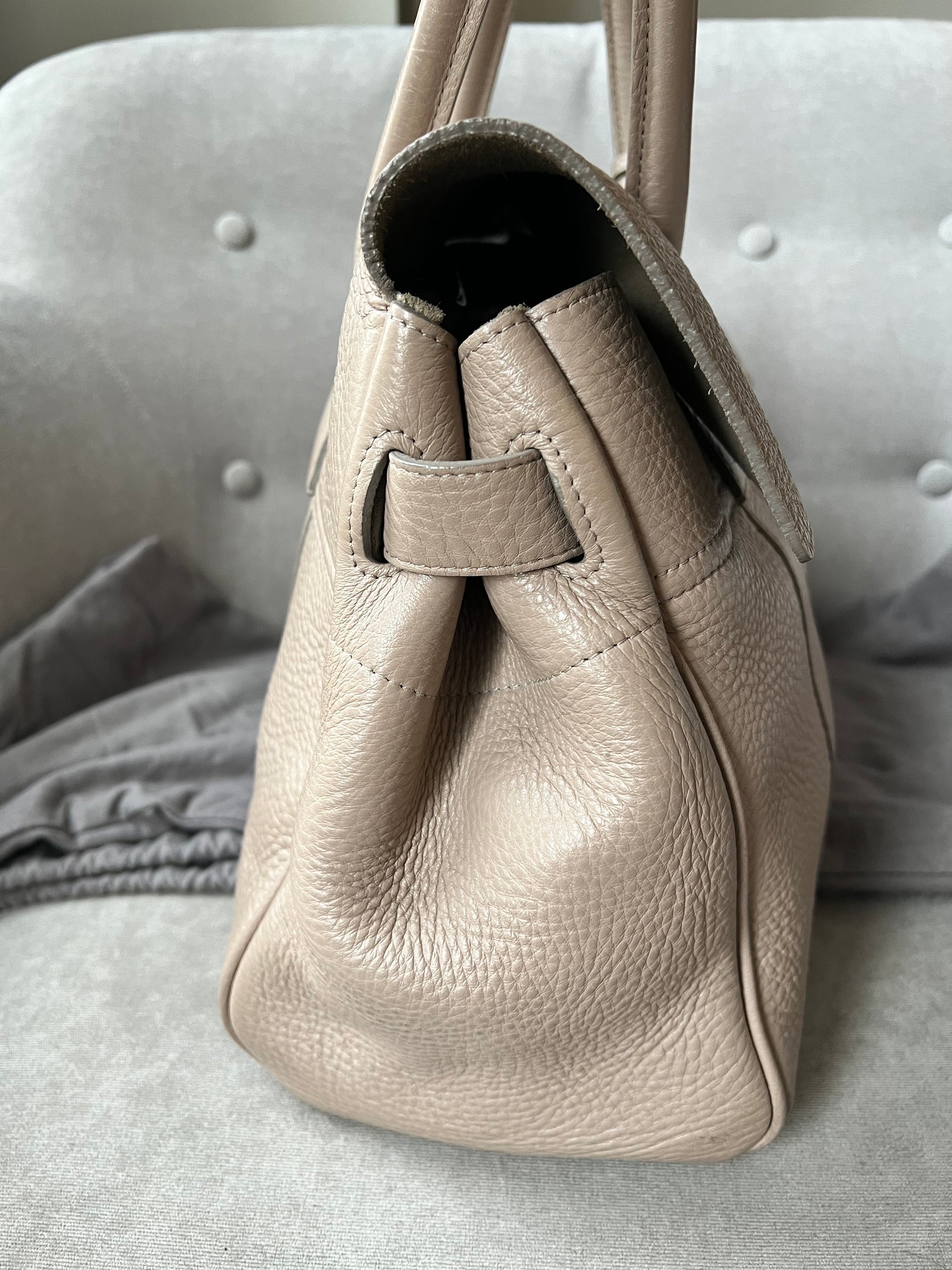 Mulberry bayswater pebbled beige on sale