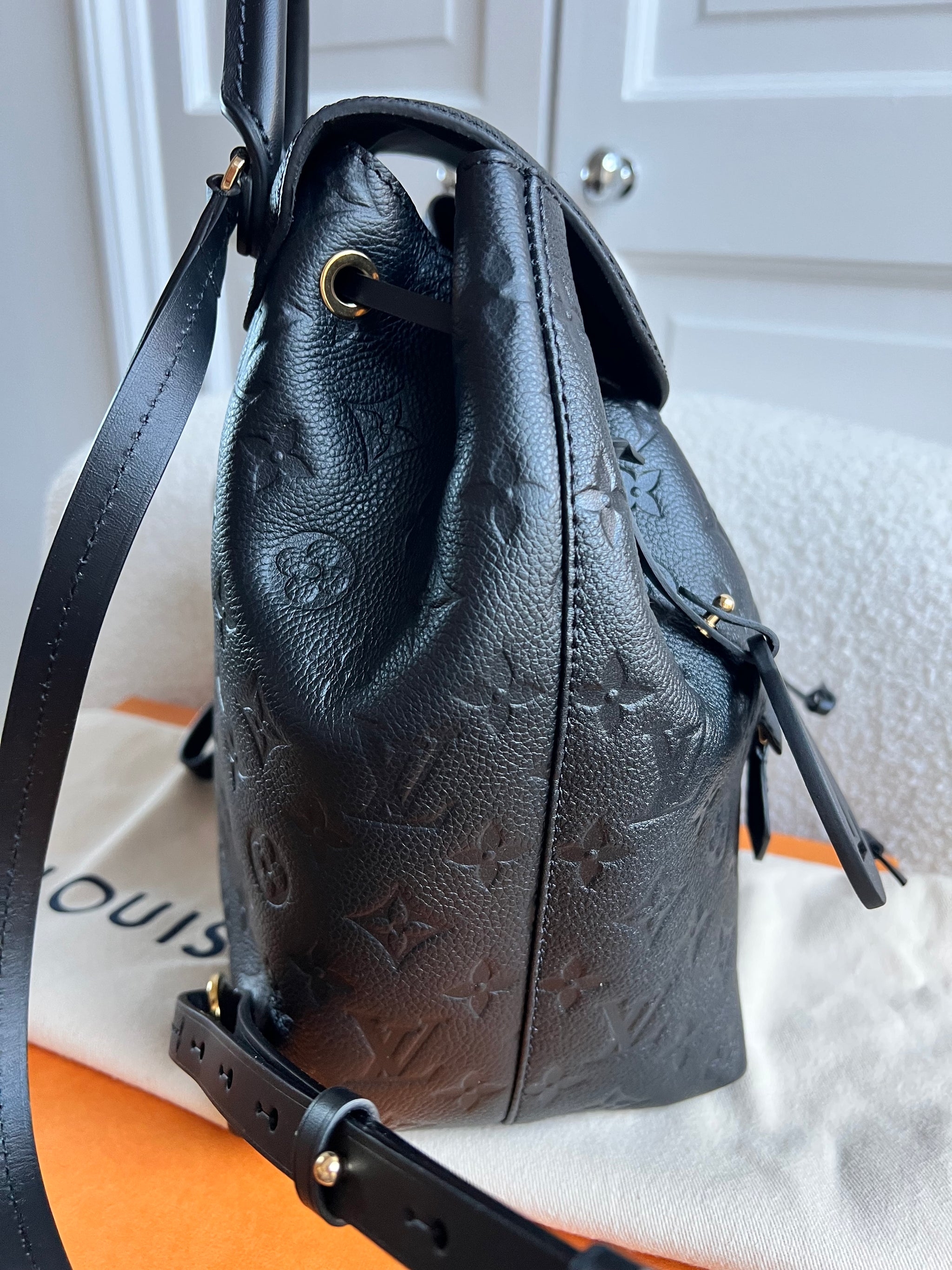 louis vuitton backpack black monogram Louis Vuitton Montsouris Backpack Black Empreinte (RRP £2170) – Addicted to Handbags