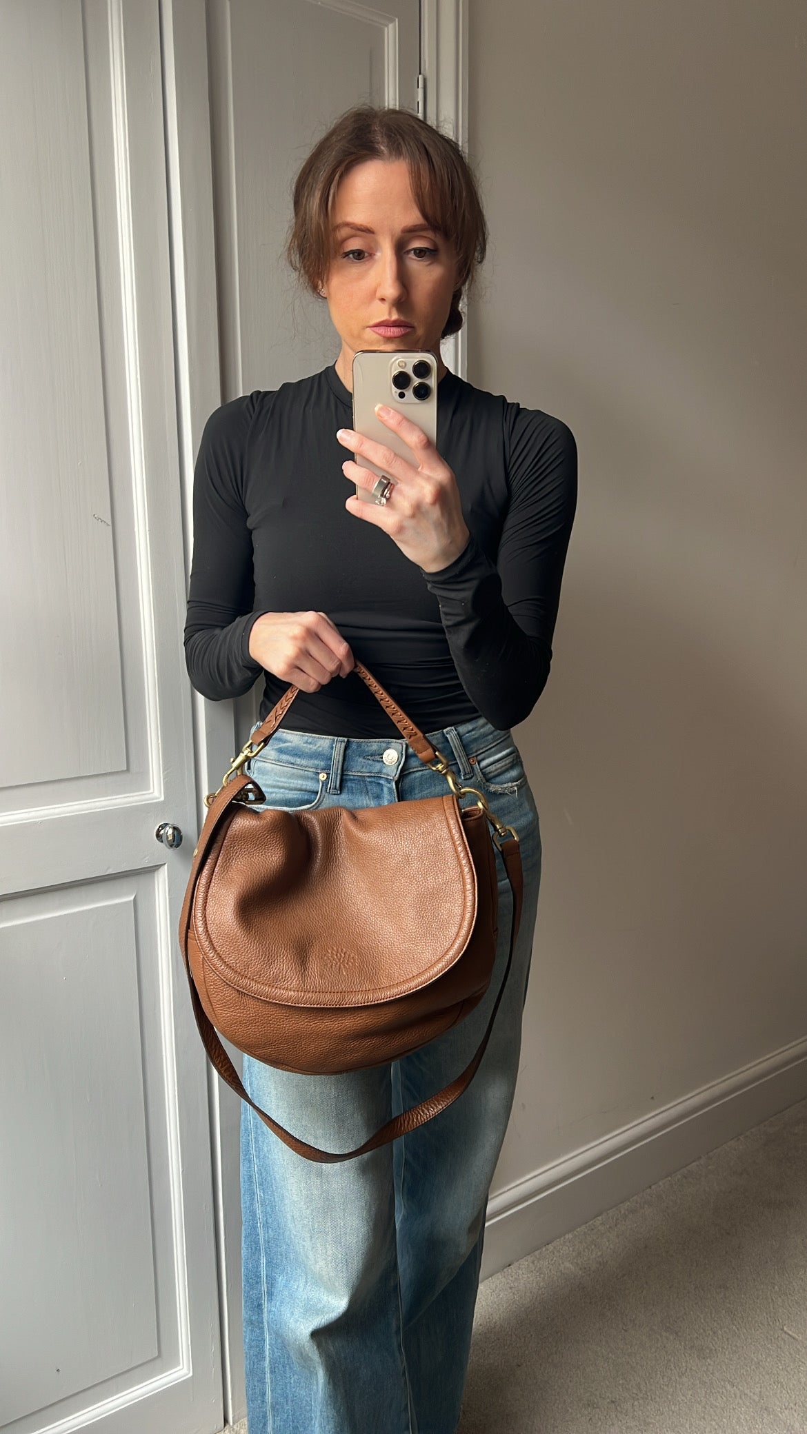Mulberry Oak Large Effie Satchel – Addicted to Handbags
