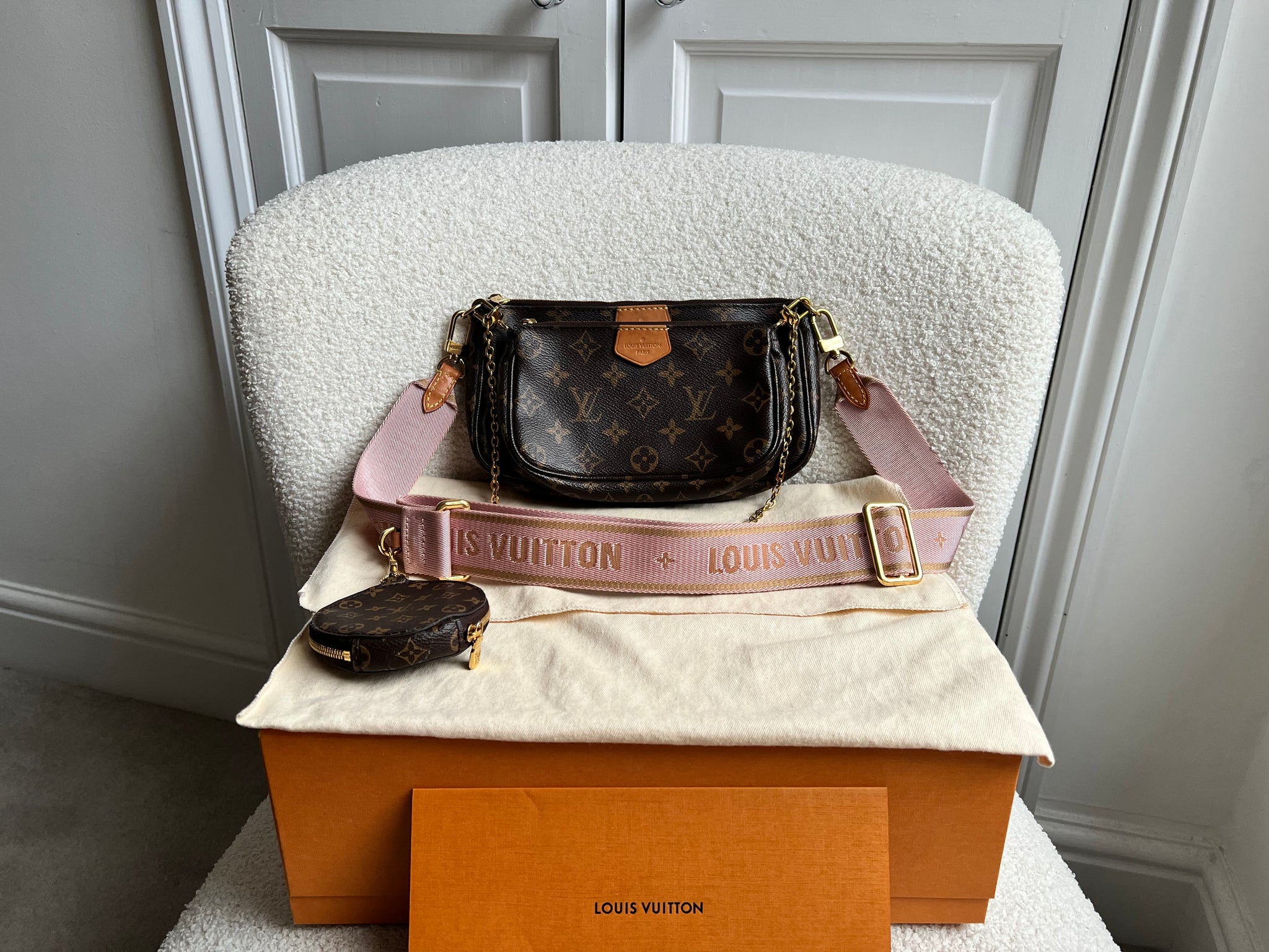 Louis Vuitton Multi Pochette Accessoires Rose Chiaro (RRP £2030