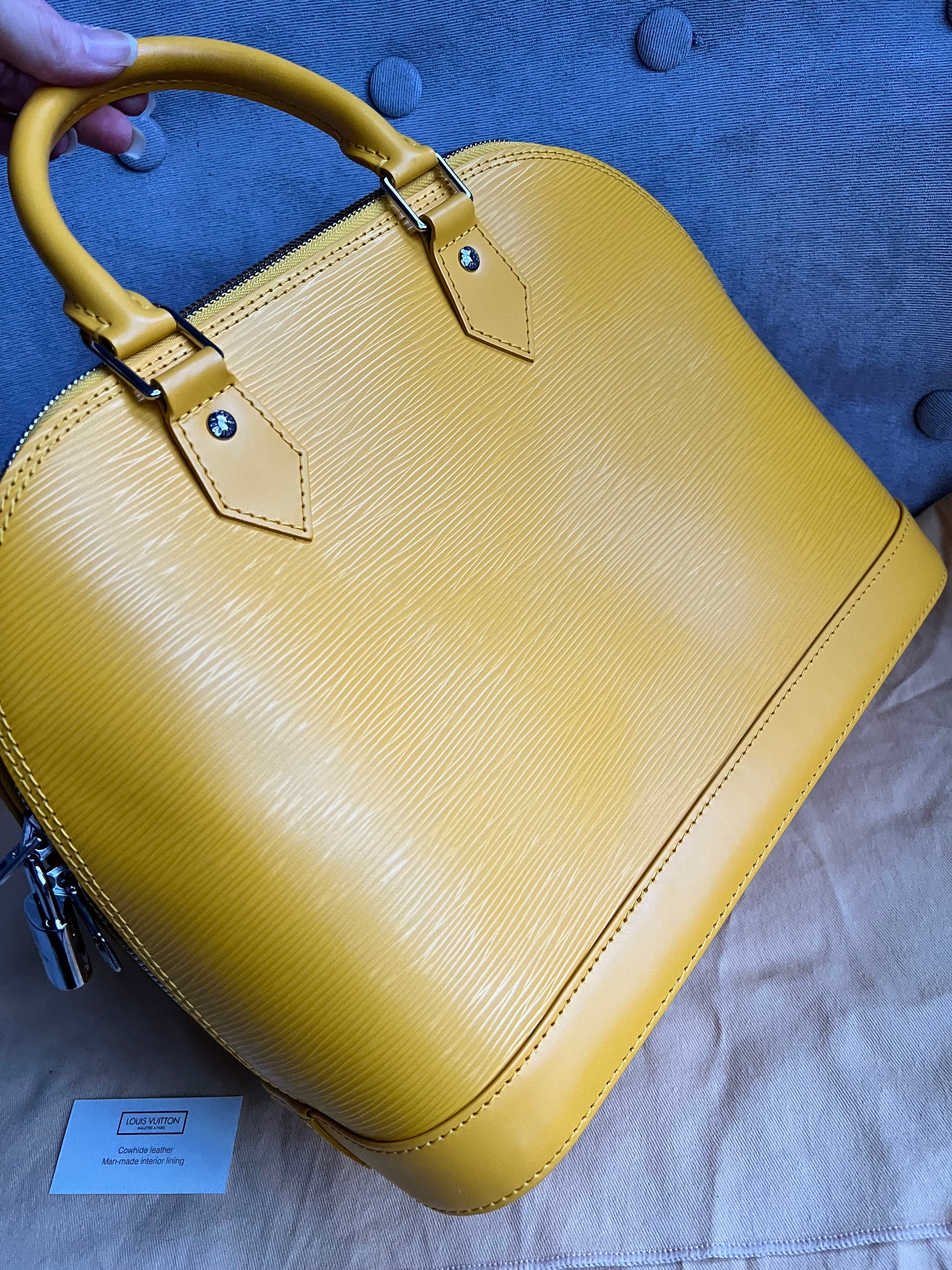 Louis Vuitton Alma PM Citron Yellow Epi (RRP £1780) – Addicted to