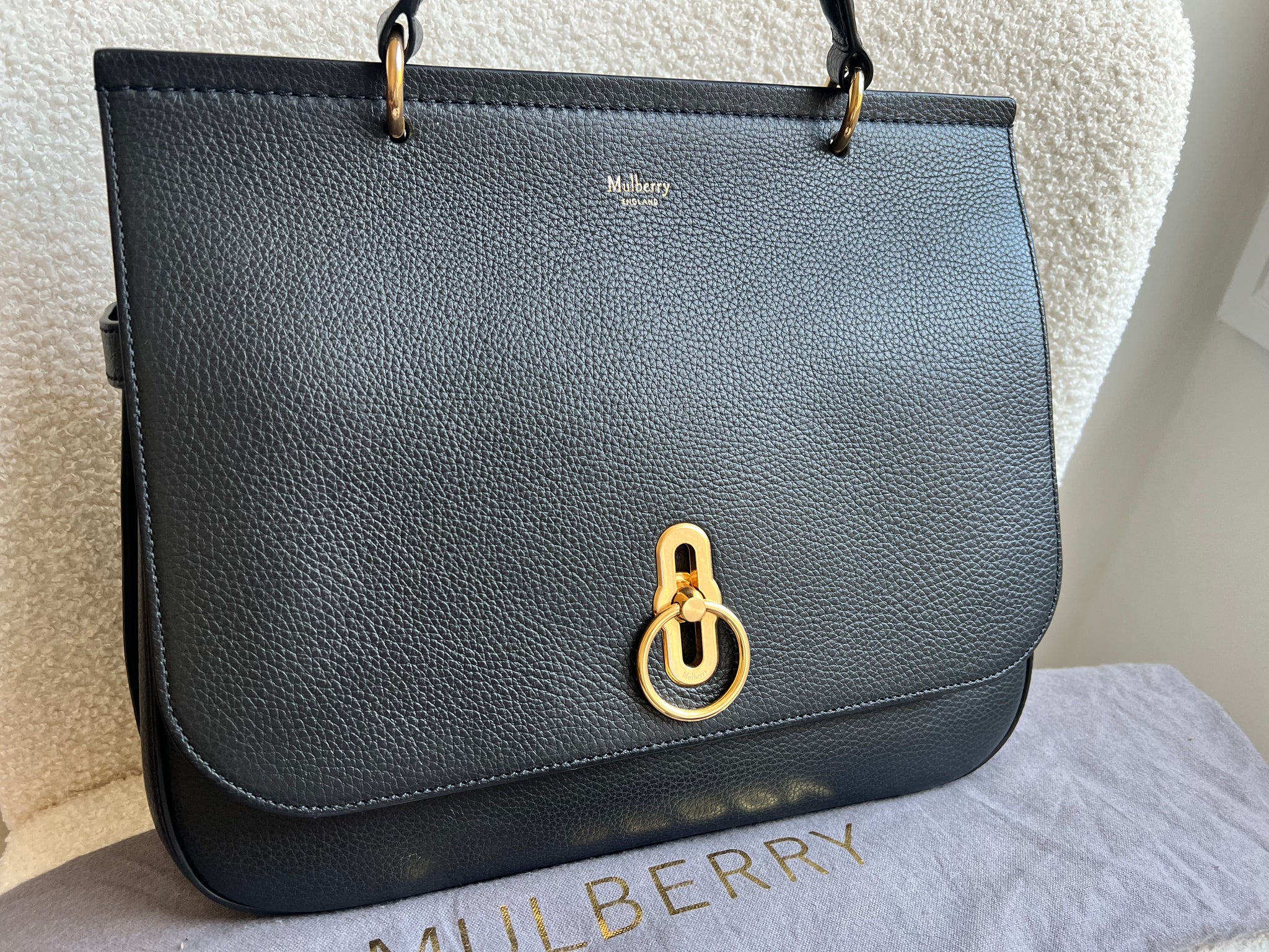 Mulberry Black Large Amberley Satchel (RRP £1,195)
