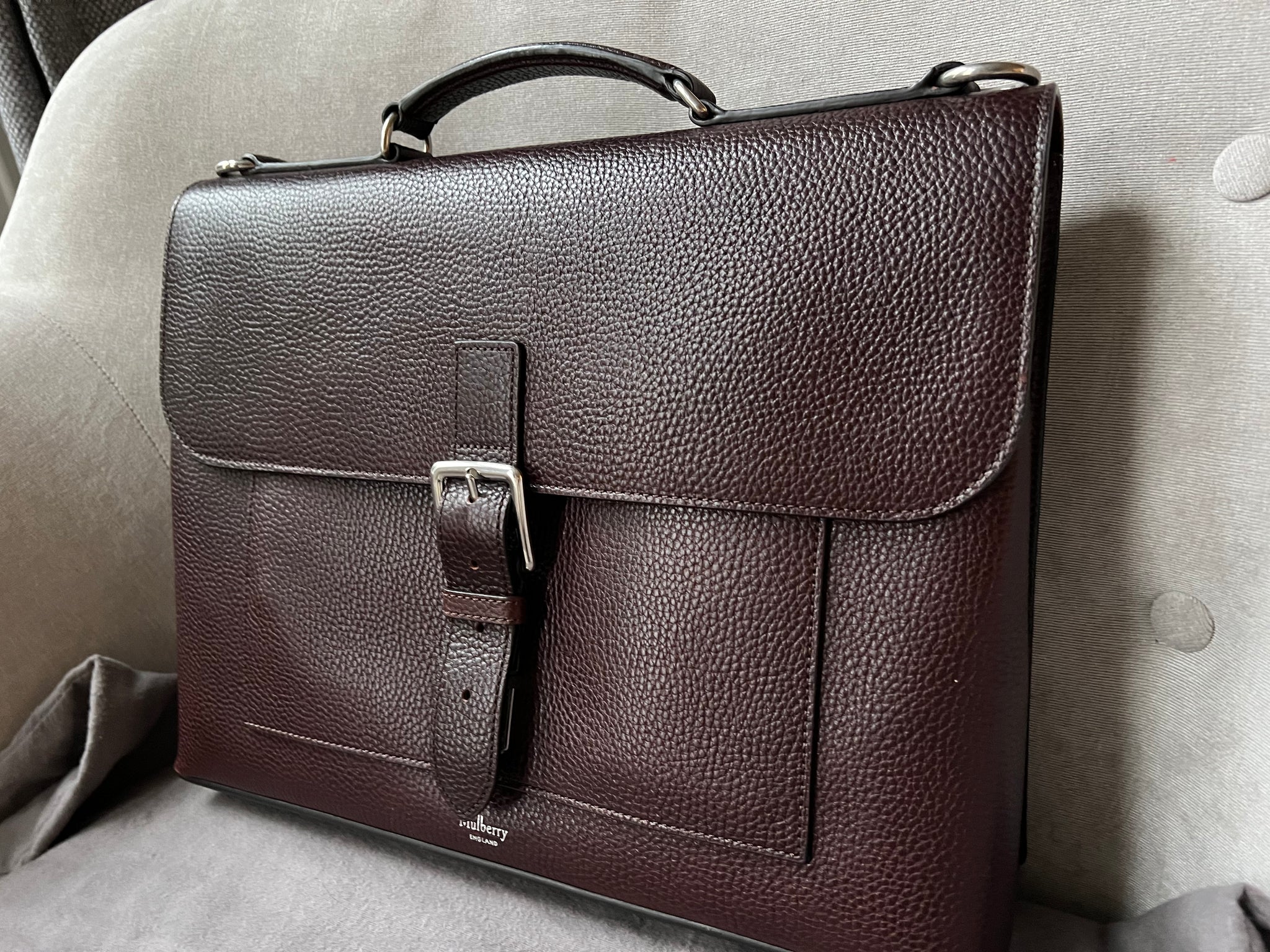 Mulberry chiltern small briefcase on sale