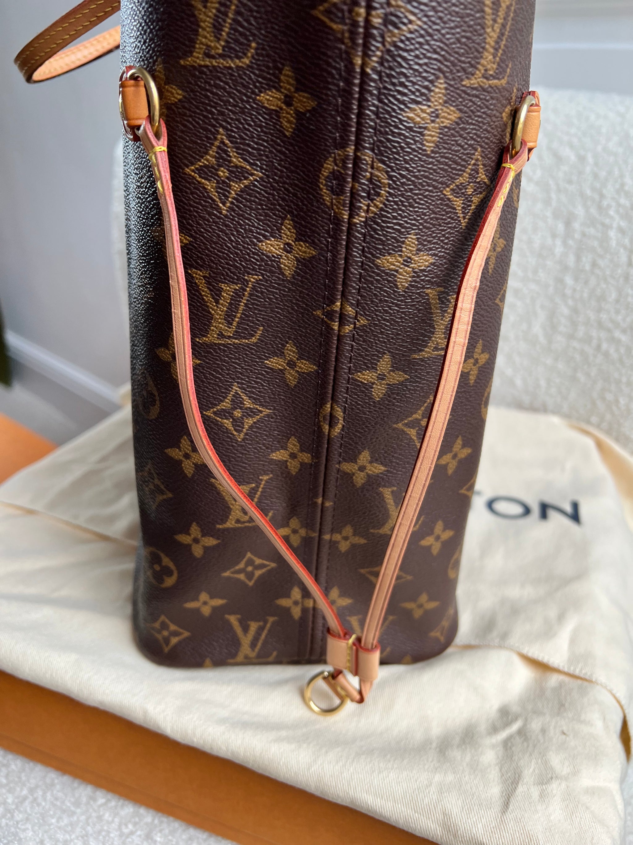 Monogram Canvas Louis Vuitton Neverfull Mm Rose Ballerine Monogram