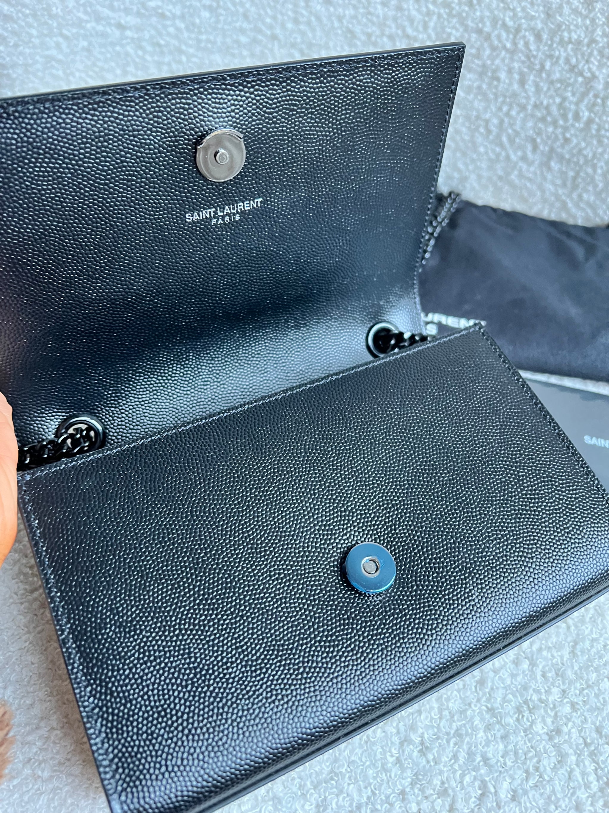 Yves Saint Laurent (YSL) Black on Black Mini Kate – Addicted to