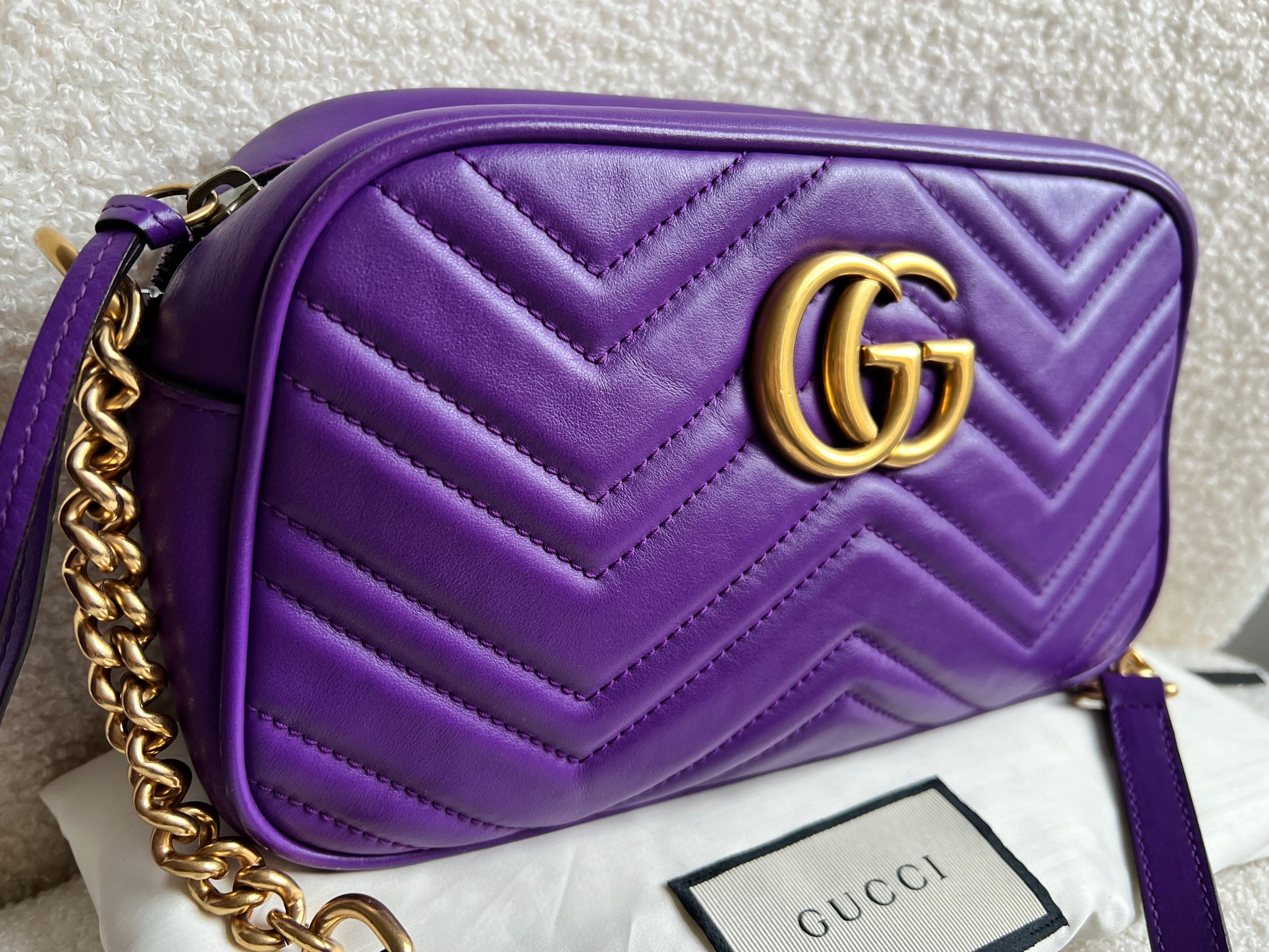 Lavender gucci bag on sale