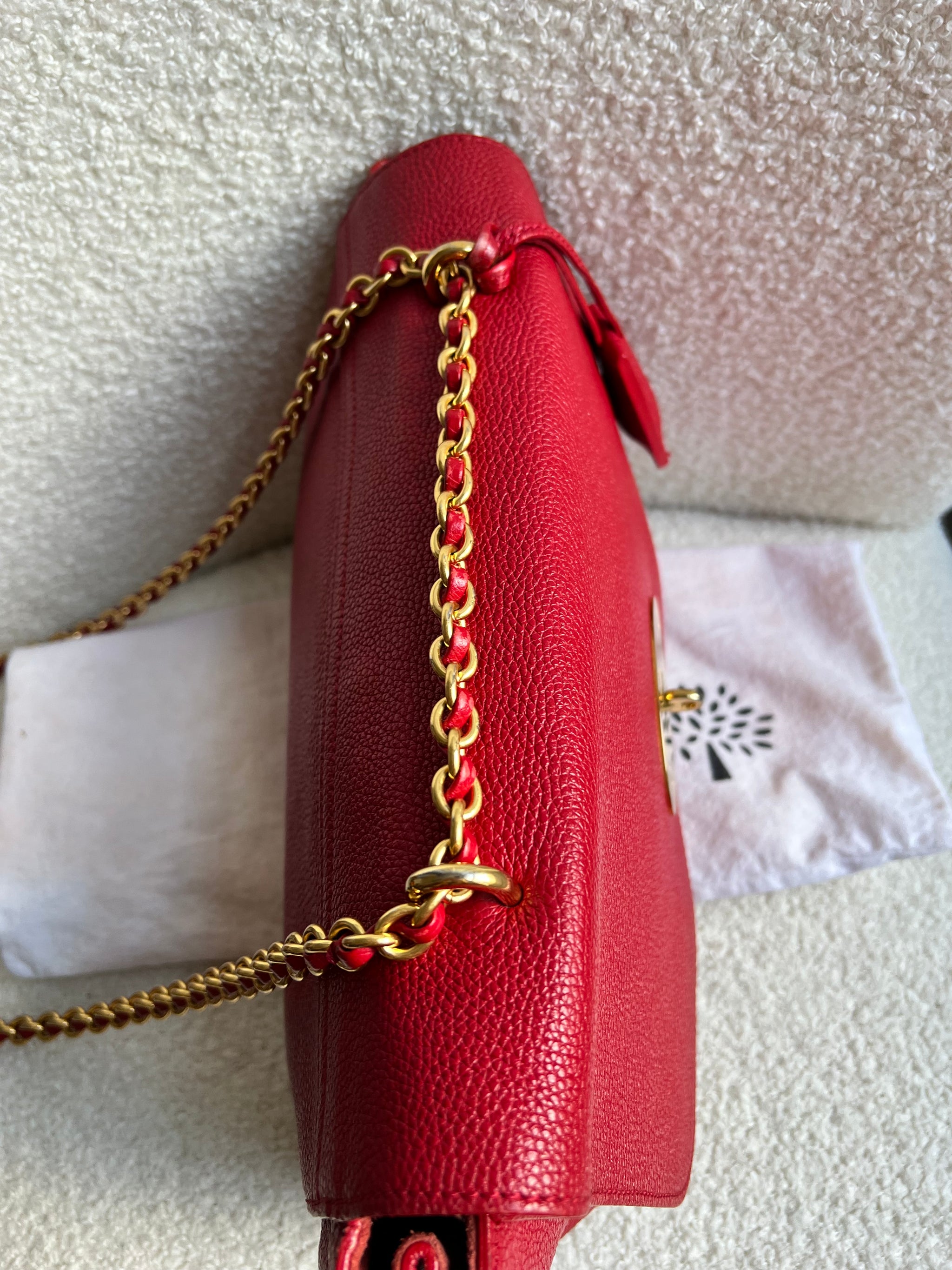 Mulberry Scarlet Medium Lily with Gold Hardware (RRP £1095