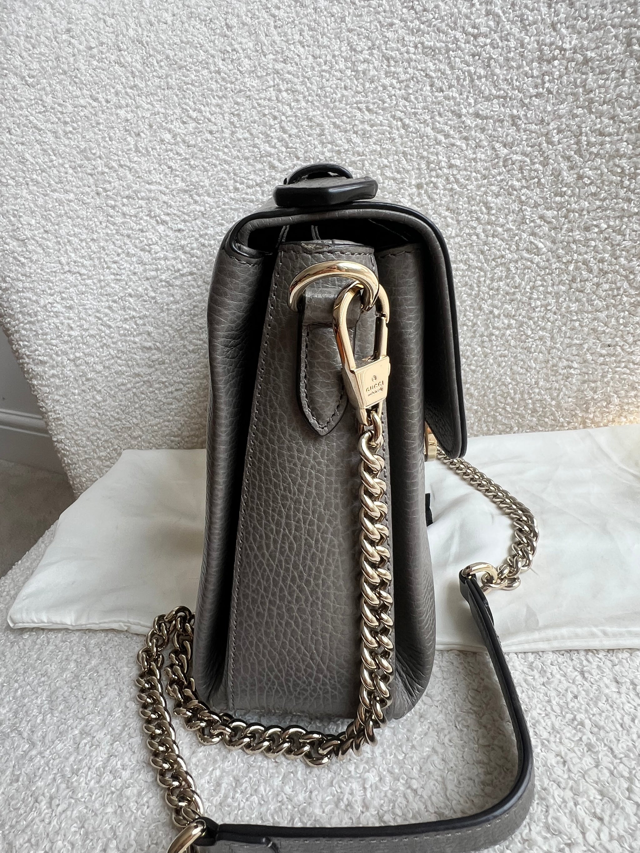 Gucci Interlocking GG Grey Medium Top Handle Bag (RRP £1,150