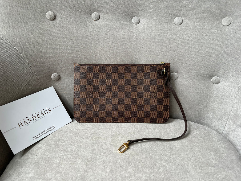 Louis Vuitton Damier Ebene Neverfull MM Pochette for Sale in