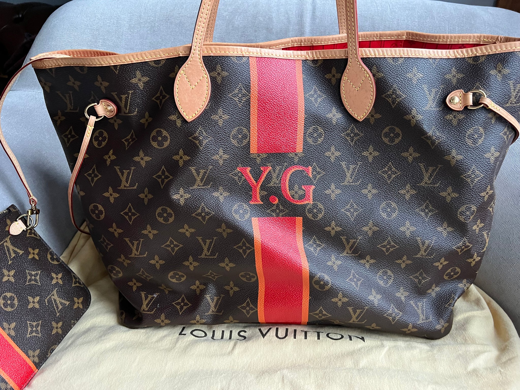 Tote Bag Louis Vuitton Neverfull Personalised Handbag Louis