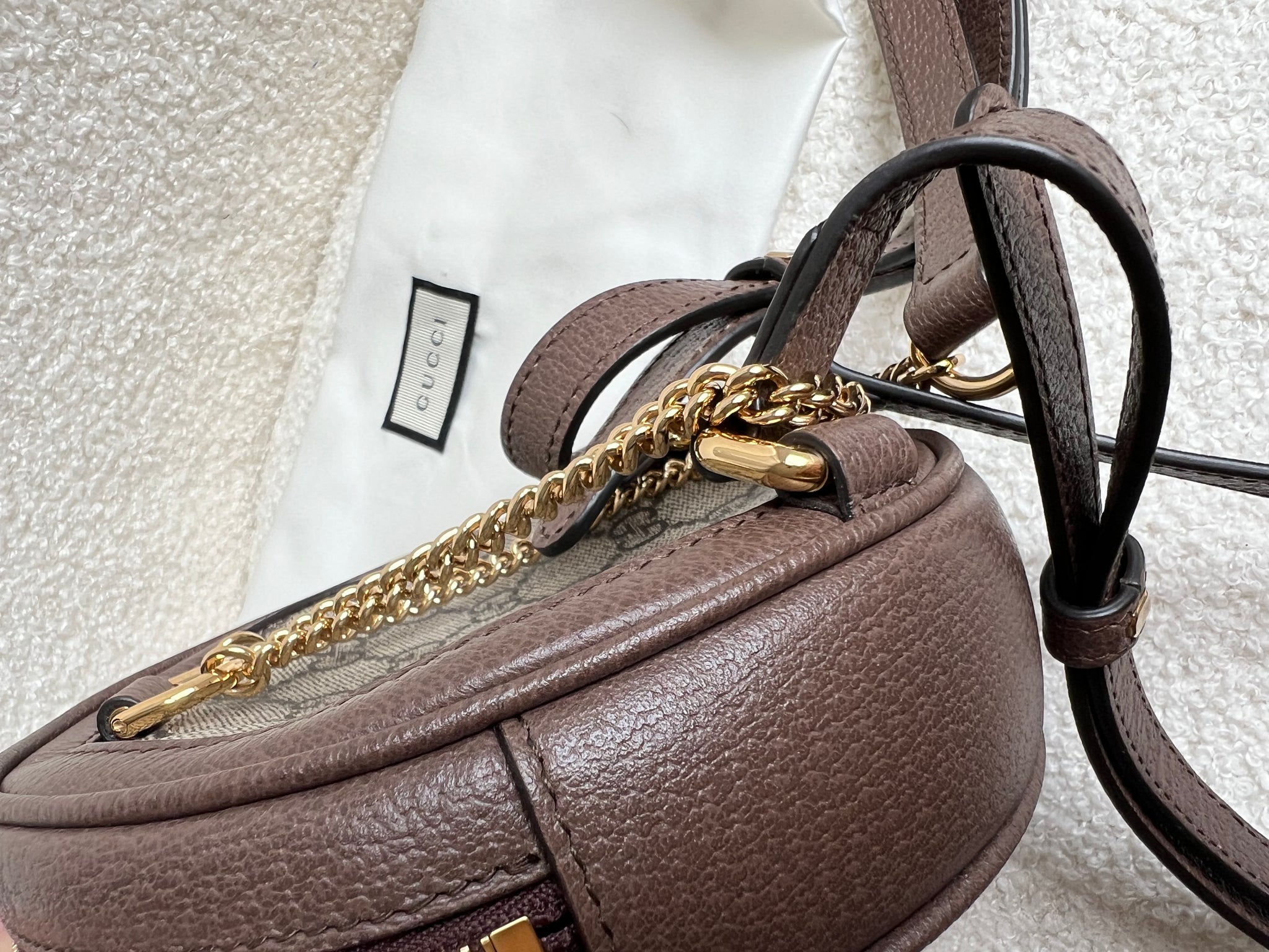 gucci mini round backpack Gucci GG Ophidia Supreme Mini GG Round Backpack – Addicted to Handbags